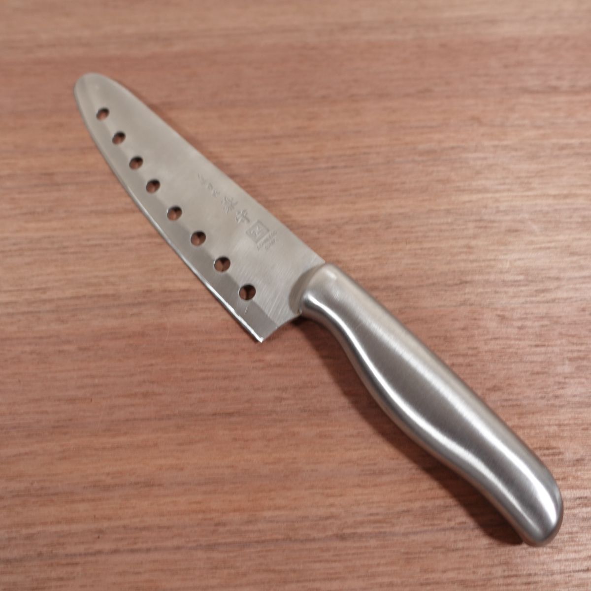 Kanemori Santoku Knife, Sharpened, Granton Edge, All-Purpose Knife, Tosho Kanemori, Mino, Stainless Steel, 170mm