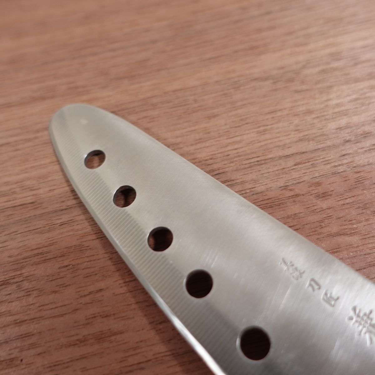 Kanemori Santoku Knife, Sharpened, Granton Edge, All-Purpose Knife, Tosho Kanemori, Mino, Stainless Steel, 170mm