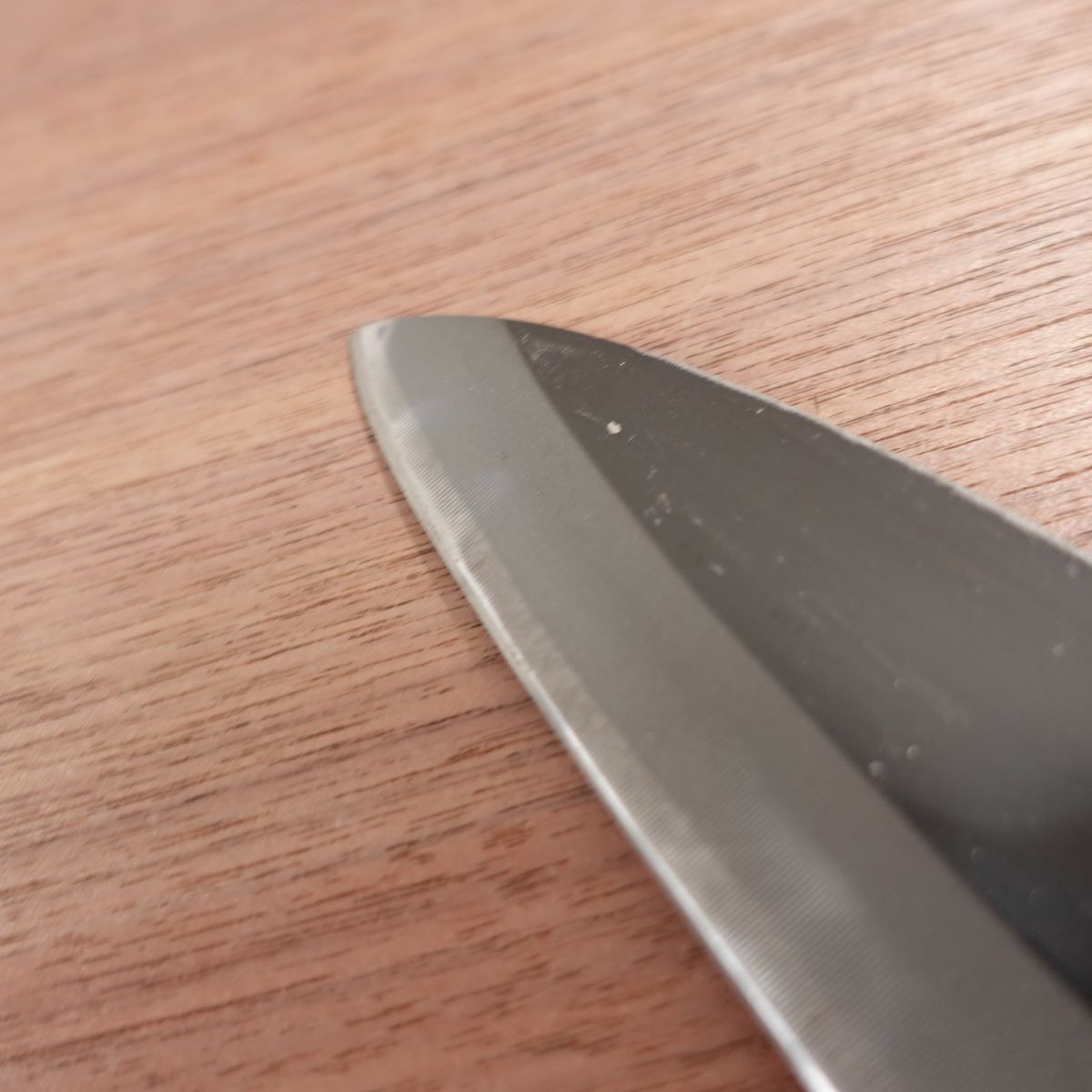 Katsuhiro Santoku Knife, Sharpened, Kurouchi Finish, All-Purpose Knife, Double Bevel, Also Suitable as Deba, 155mm