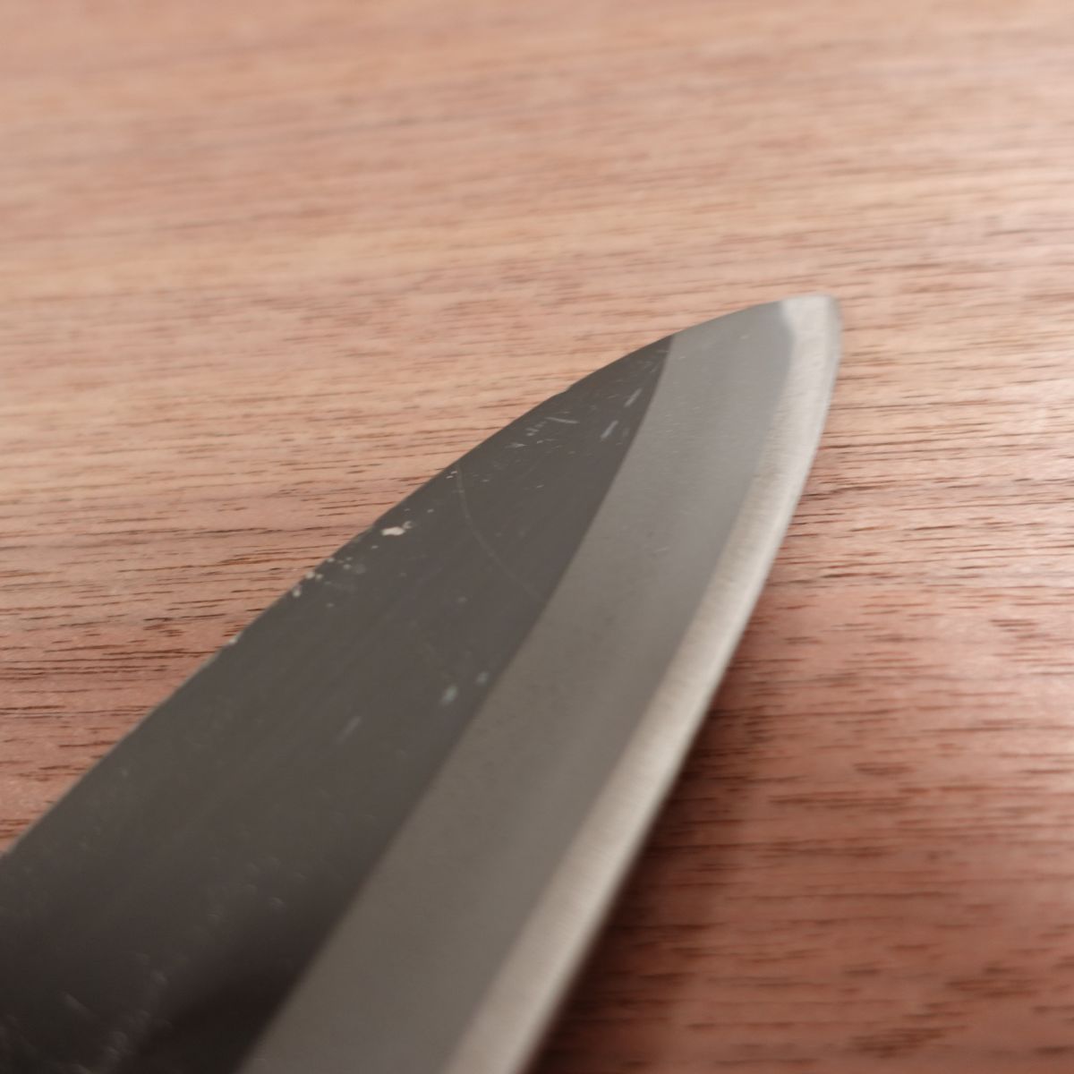 Katsuhiro Santoku Knife, Sharpened, Kurouchi Finish, All-Purpose Knife, Double Bevel, Also Suitable as Deba, 155mm