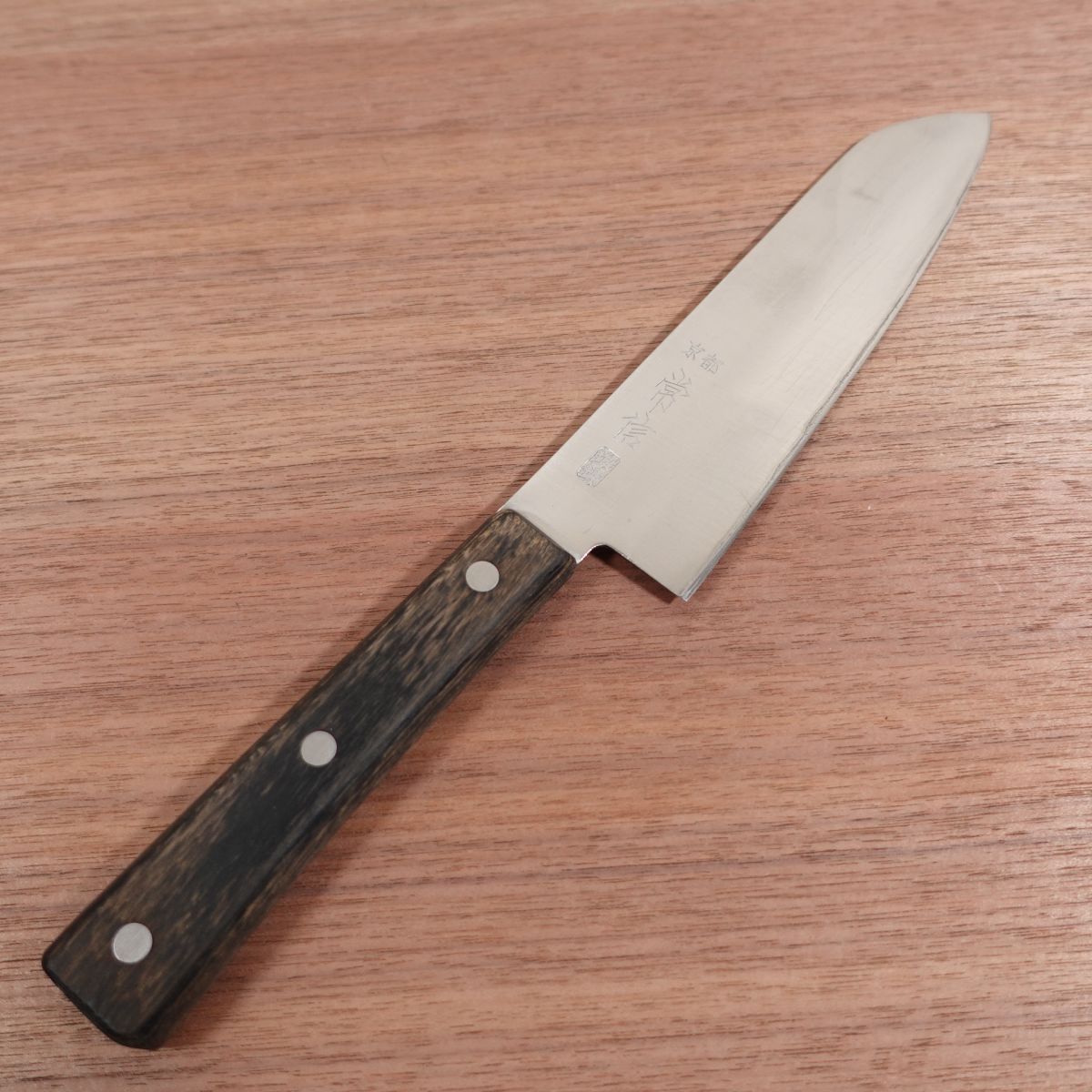 Tsunanobu Santoku Knife, Sharpened, All-Purpose Knife, Kyoto Tsunanobu, Forged, 165mm