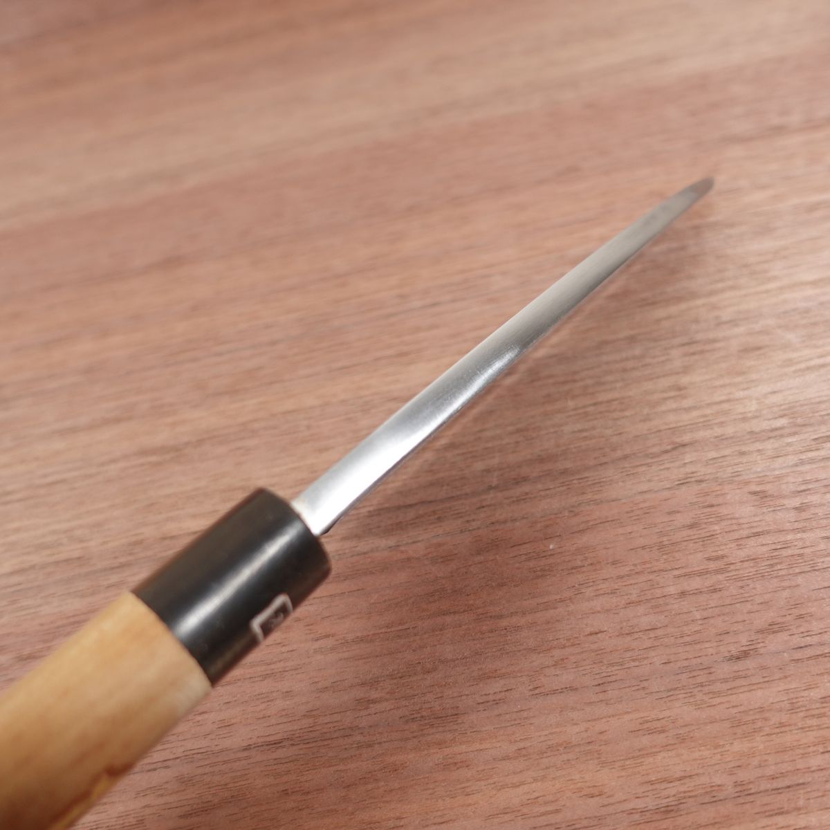 Mizuta Kunimitsu Deba Knife, Sharpened, Made by Mizuta Kunimitsu, Water Buffalo Handle, Handmade, Boxed, 150mm