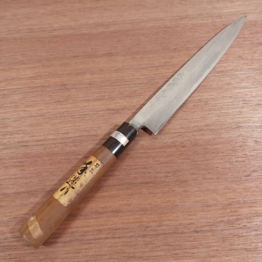 Mizuta Kunimitsu Yanagiba Knife, Sharpened, Made by Mizuta Kunimitsu, Water Buffalo Handle, Sashimi Knife, Handmade, 210mm