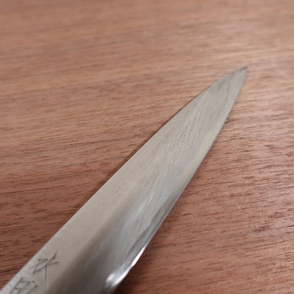 Mizuta Kunimitsu Yanagiba Knife, Sharpened, Made by Mizuta Kunimitsu, Water Buffalo Handle, Sashimi Knife, Handmade, 210mm