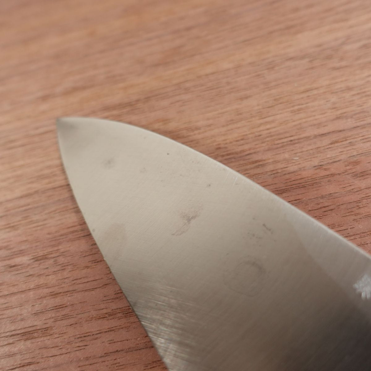 Sakai Akimasa Deba Knife, Sharpened, White Water Buffalo Handle, Hon-Tanren, Nearly Unused, Boxed, 155mm