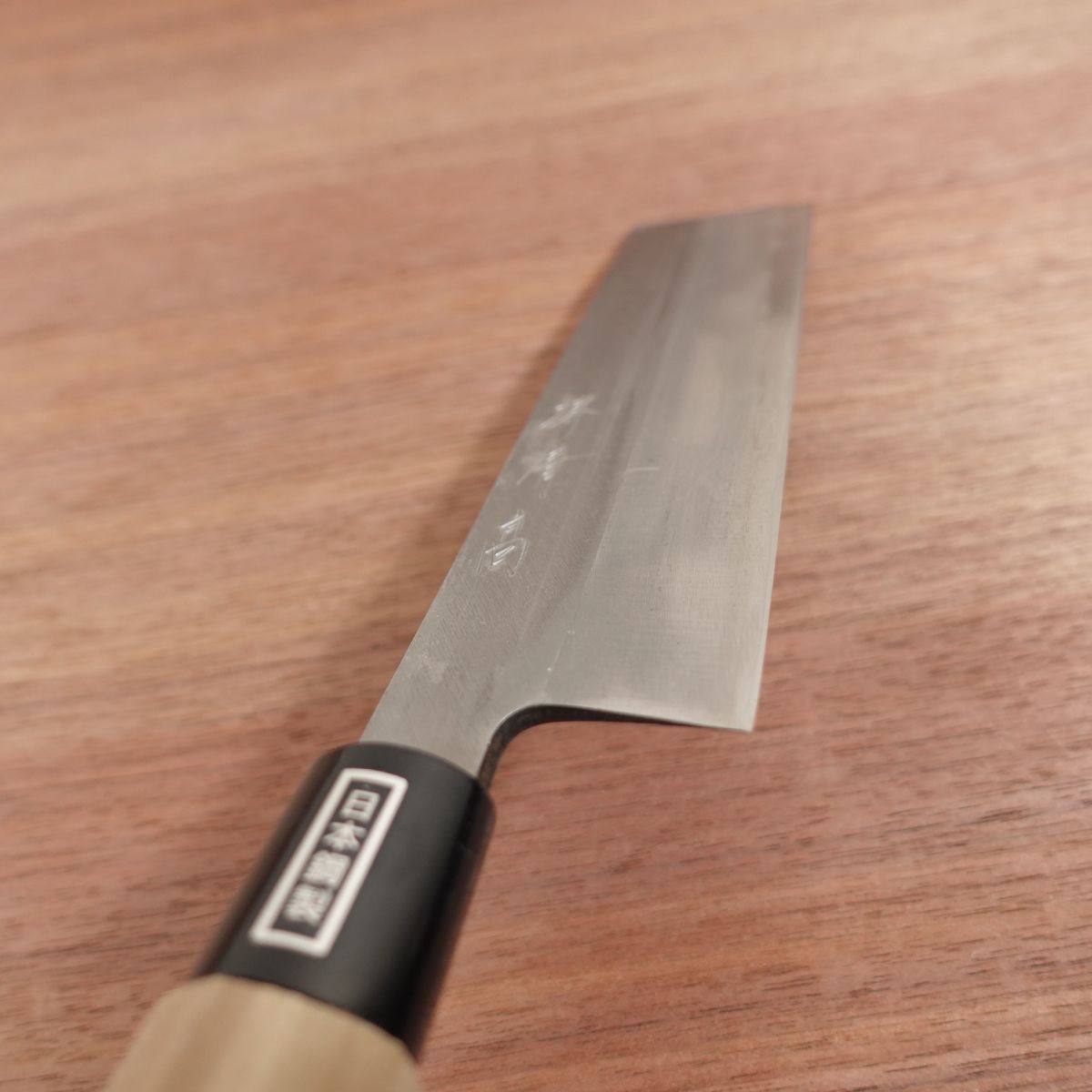Sakai Kiyotaka Usuba Knife, Sharpened, Japanese Steel, Single Bevel, 180mm, Unused Stored Item, Boxed