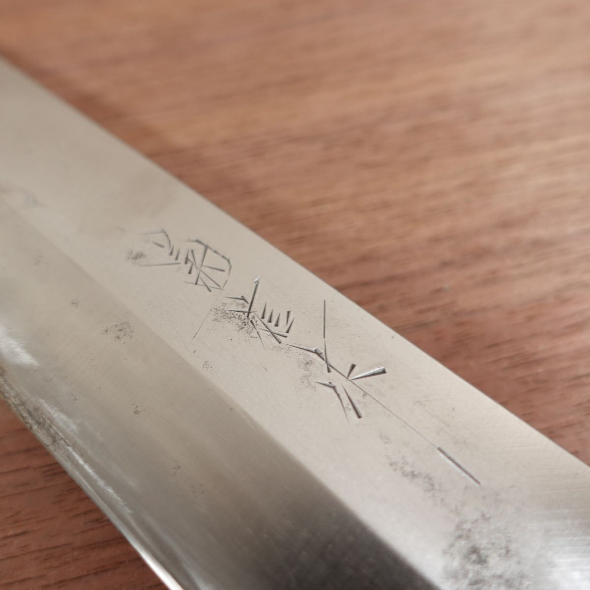 Kikunobu Usuba Knife, Sharpened, Left-Handed, Made by Kikunobu, Carbon Steel, Single Bevel, 180mm