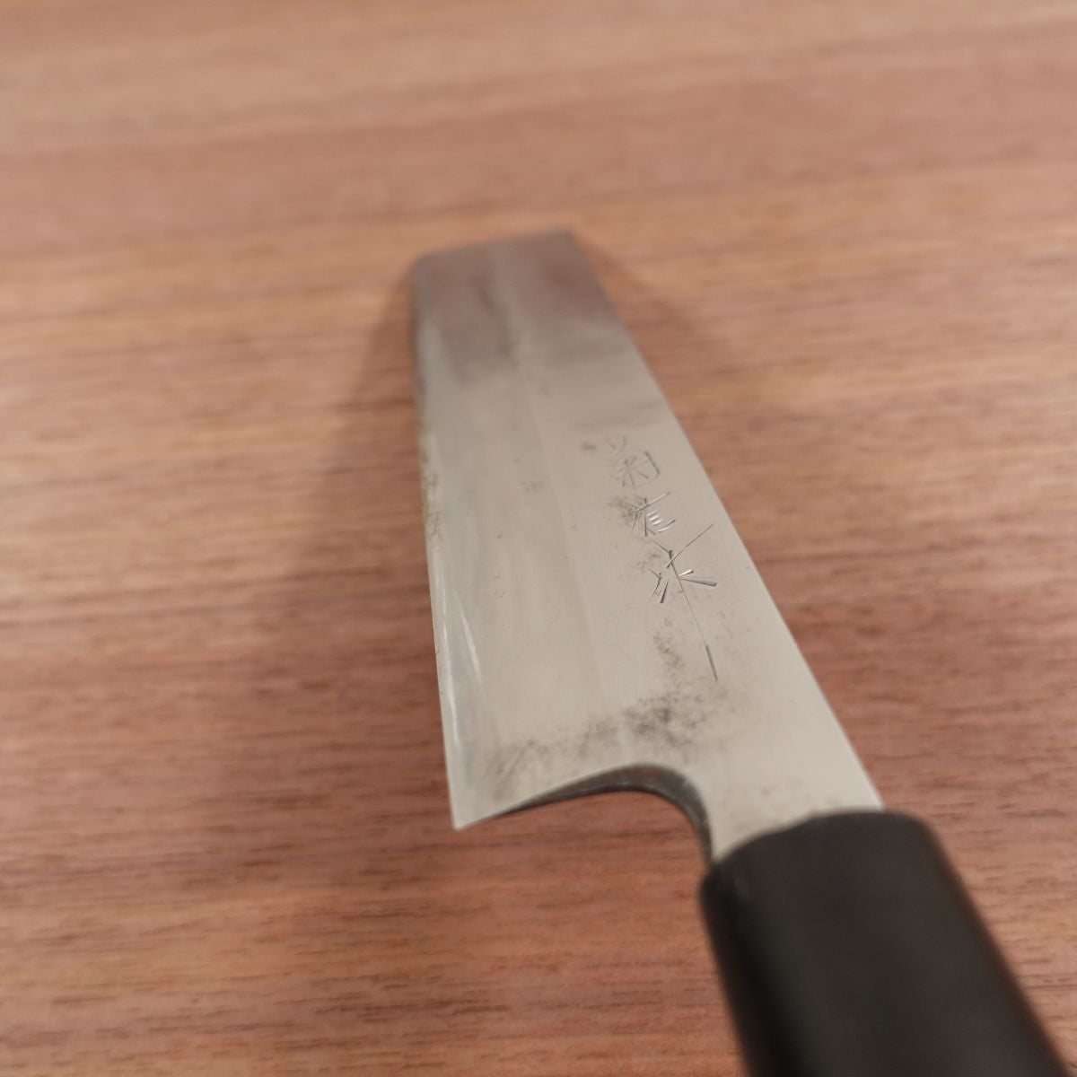 Kikunobu Usuba Knife, Sharpened, Left-Handed, Made by Kikunobu, Carbon Steel, Single Bevel, 180mm