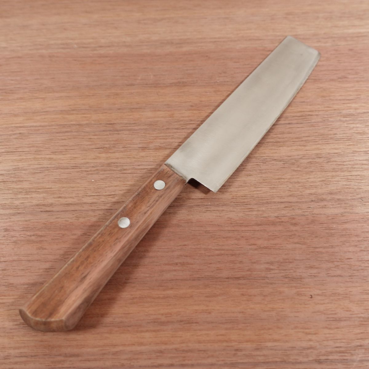 Sakaiya Haruhide Nakiri Knife, Sharpened, Hon-Warikomi, Made by Sakaiya Haruhide, Double Bevel, 160mm