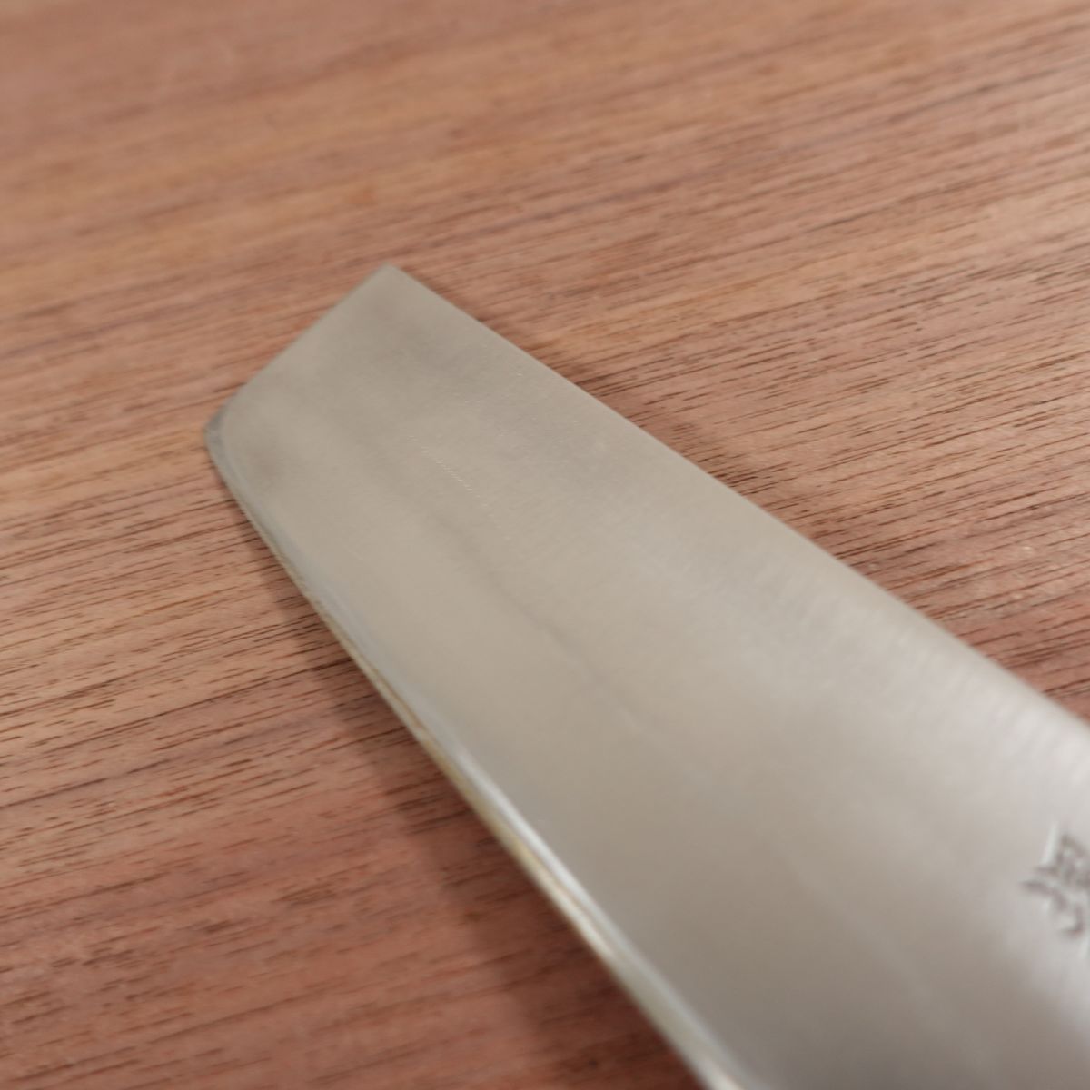 Sakaiya Haruhide Nakiri Knife, Sharpened, Hon-Warikomi, Made by Sakaiya Haruhide, Double Bevel, 160mm
