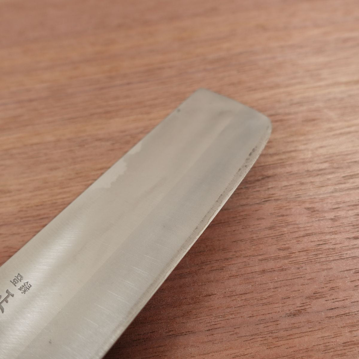 Masaomi Nakiri Knife, Sharpened, Hon-Warikomi, Made by Masaomi, Double Bevel, 160mm