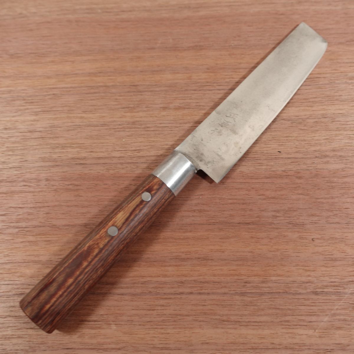 Masaomi Nakiri Knife, Sharpened, Stainless Steel, Made by Masaomi, Double Bevel, 160mm