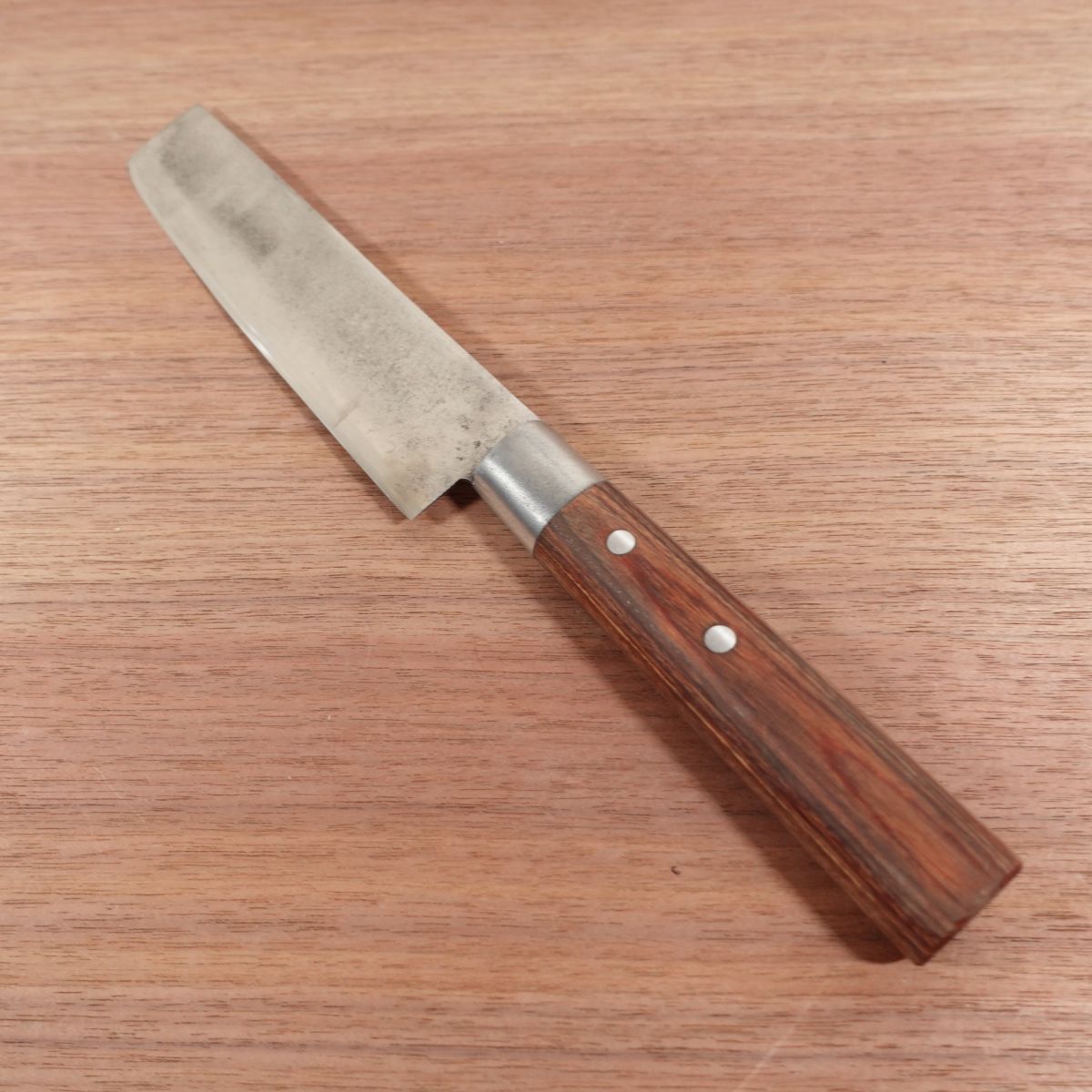 Masaomi Nakiri Knife, Sharpened, Stainless Steel, Made by Masaomi, Double Bevel, 160mm
