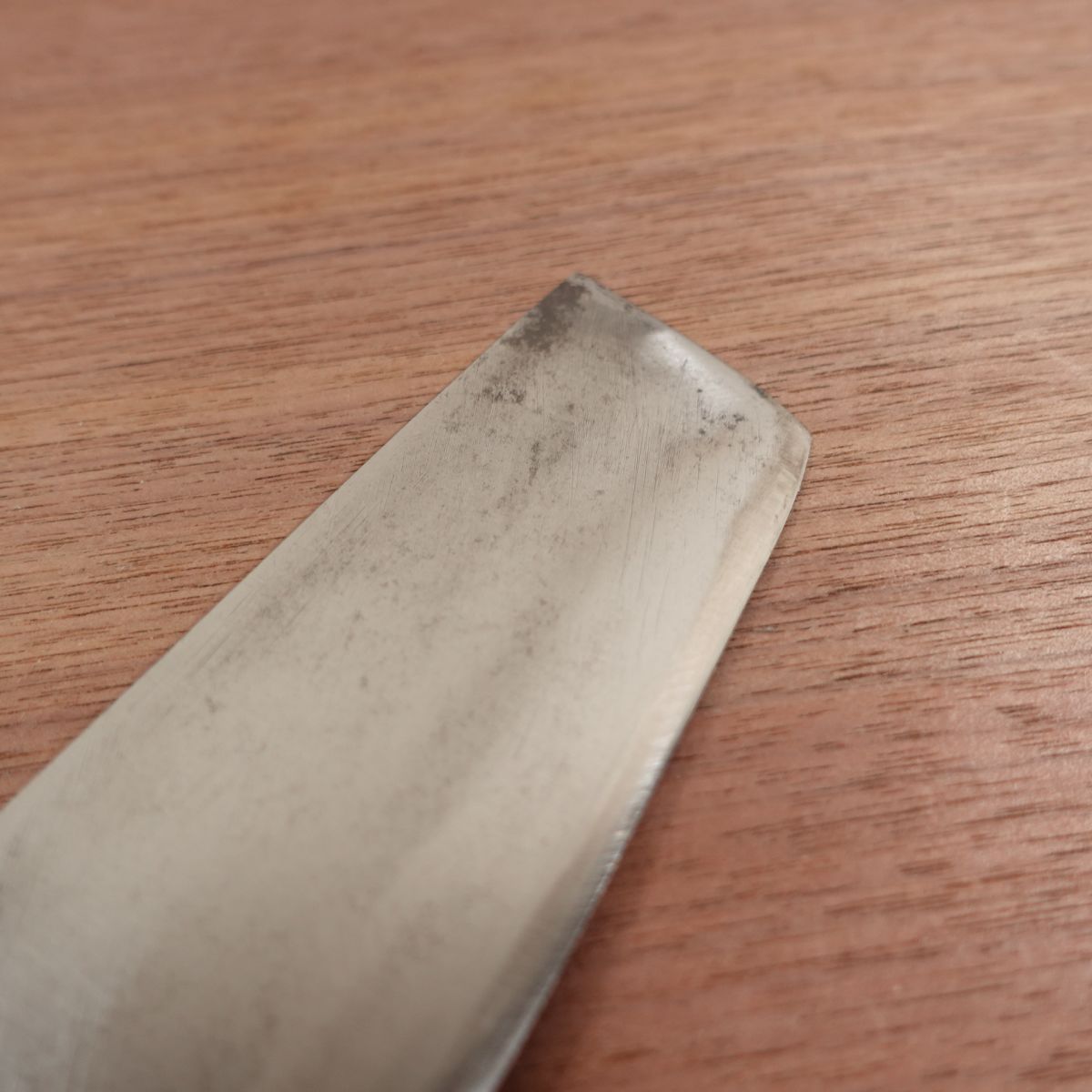 Tokujo Handmade Nakiri Knife, Sharpened, Carbon Steel, Double Bevel, Retro Handmade, 160mm