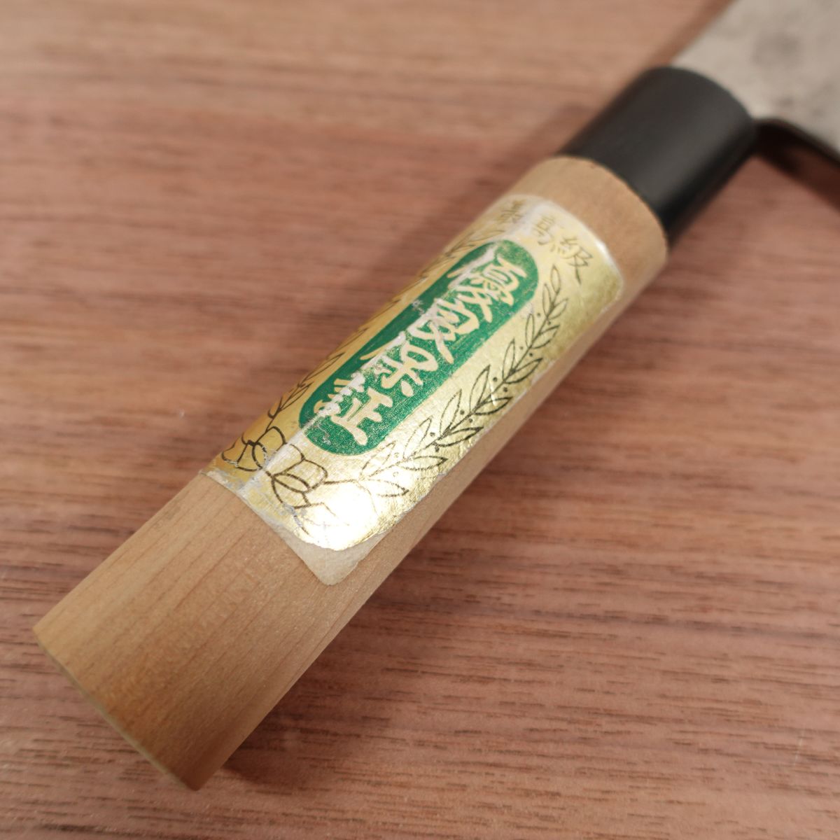 Togoro Nakiri Knife, Sharpened, Carbon Steel Double Bevel, Nakiri, Quality Assurance Sticker, 160mm