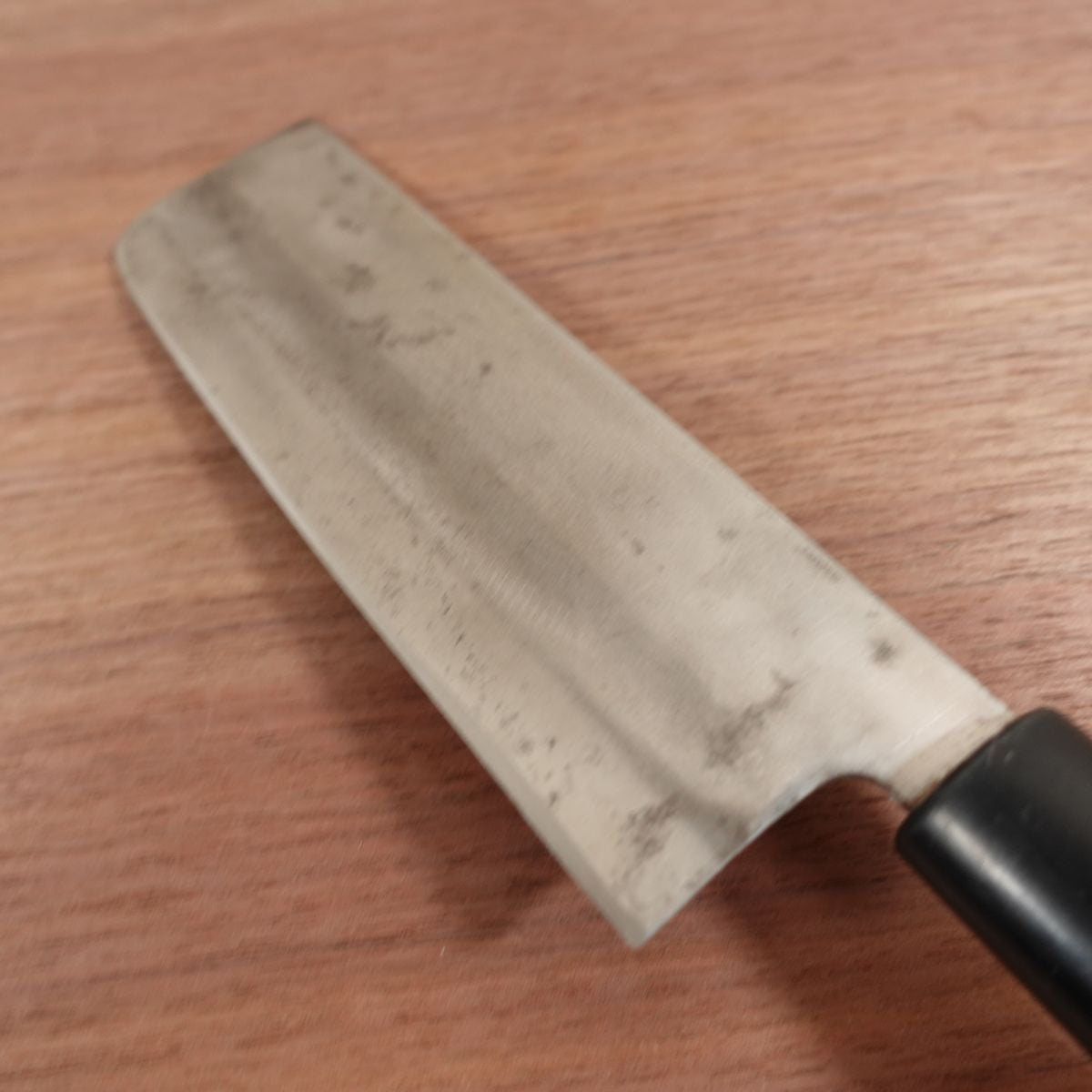 Togoro Nakiri Knife, Sharpened, Carbon Steel Double Bevel, Nakiri, Quality Assurance Sticker, 160mm