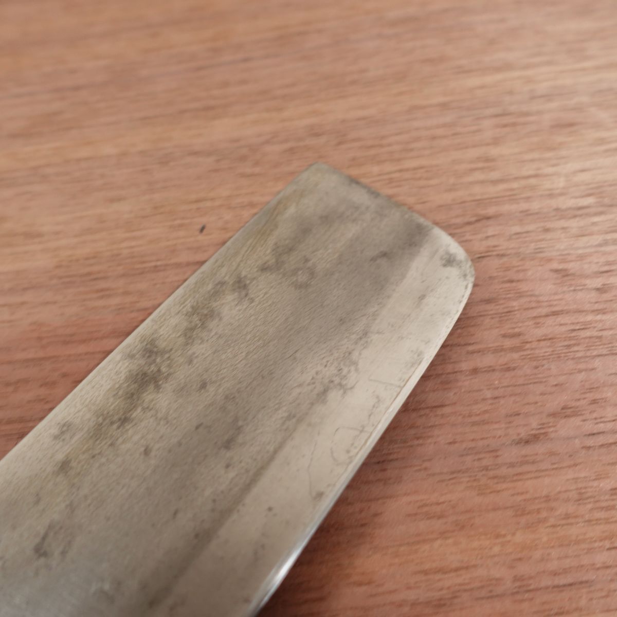 Togoro Nakiri Knife, Sharpened, Carbon Steel Double Bevel, Nakiri, Quality Assurance Sticker, 160mm