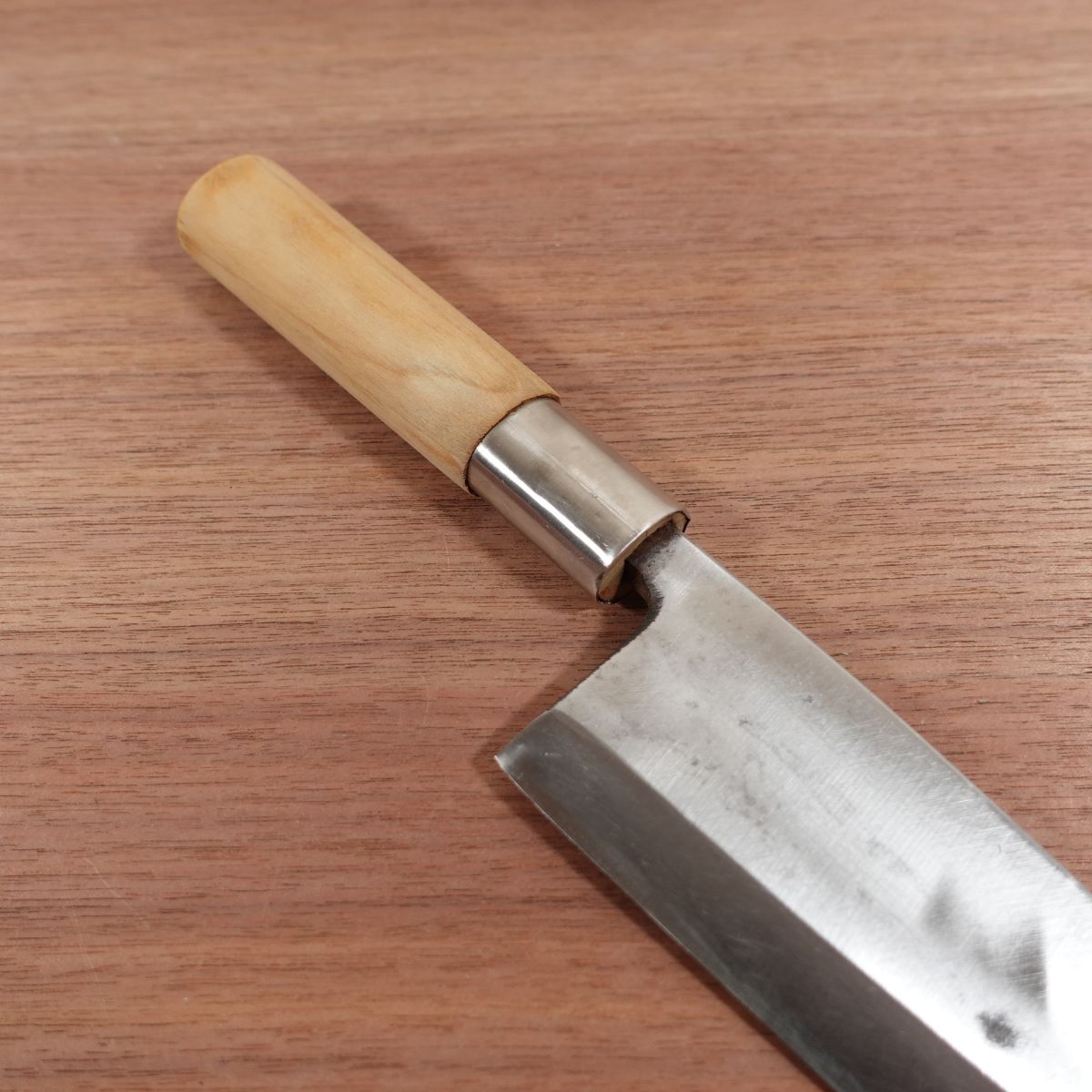 Yasuki Steel Deba Knife, Sharpened, Special Order, Carbon Steel, Single Bevel, Spine Scratch, 180mm