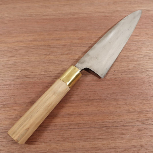 Masanao Mioroshi Knife, Sharpened, Mioroshi Deba Knife, Carbon Steel, Single Bevel, 205mm