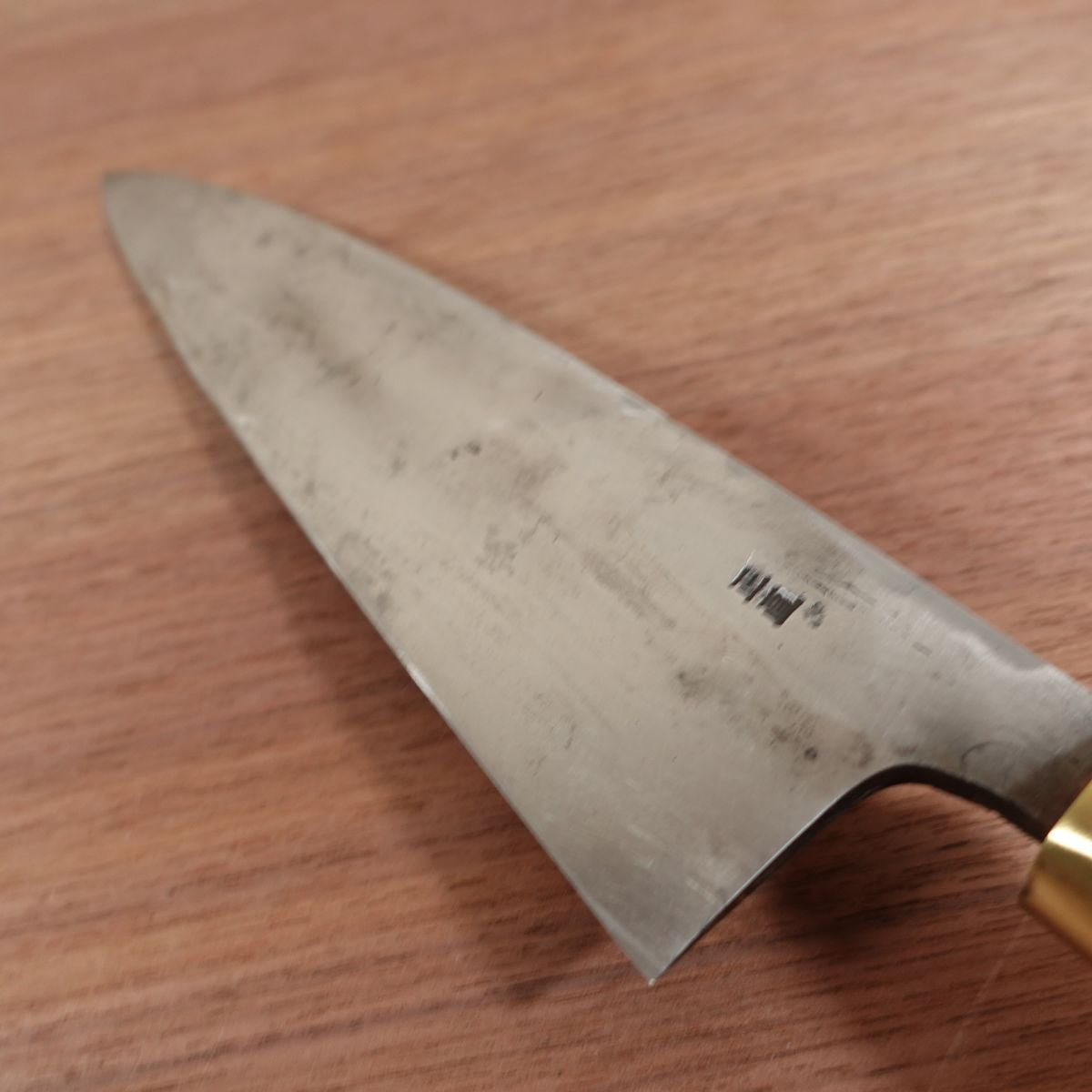 Masanao Mioroshi Knife, Sharpened, Mioroshi Deba Knife, Carbon Steel, Single Bevel, 205mm