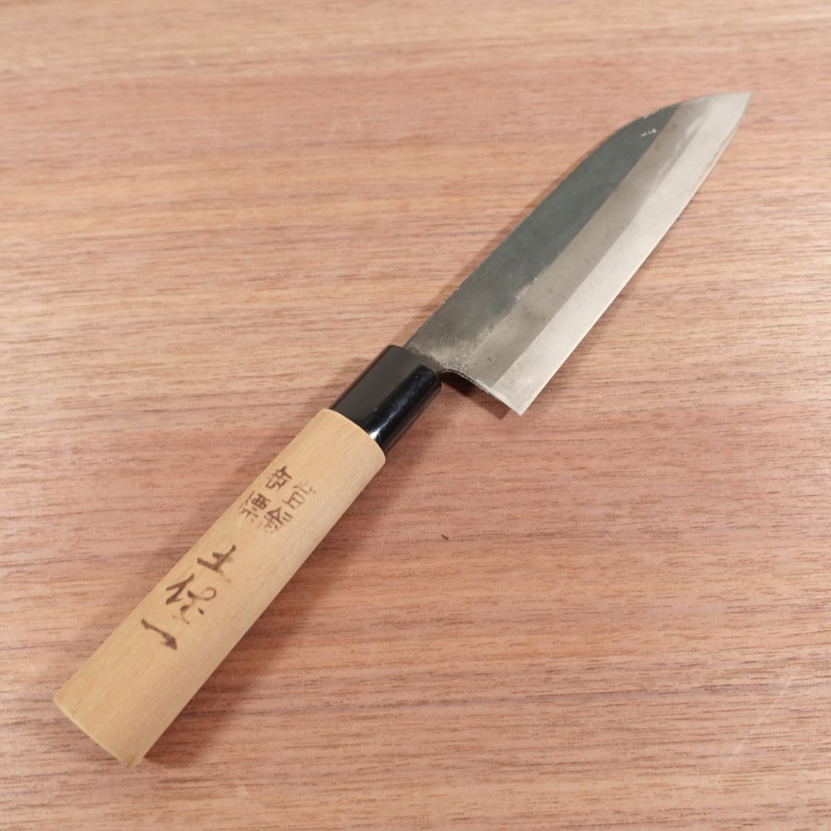 Tosa Yamaho Santoku Knife, Sharpened, Kurouchi Finish, All-Purpose Knife, Tosa Ichi, Aonyu, Special, 170mm