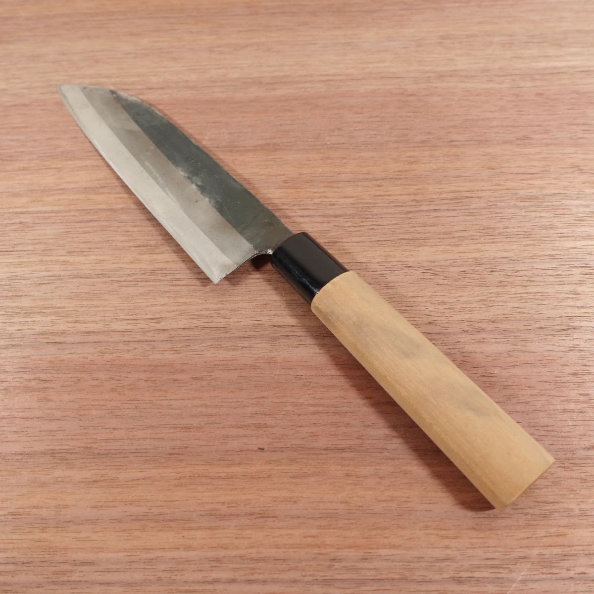 Tosa Yamaho Santoku Knife, Sharpened, Kurouchi Finish, All-Purpose Knife, Tosa Ichi, Aonyu, Special, 170mm