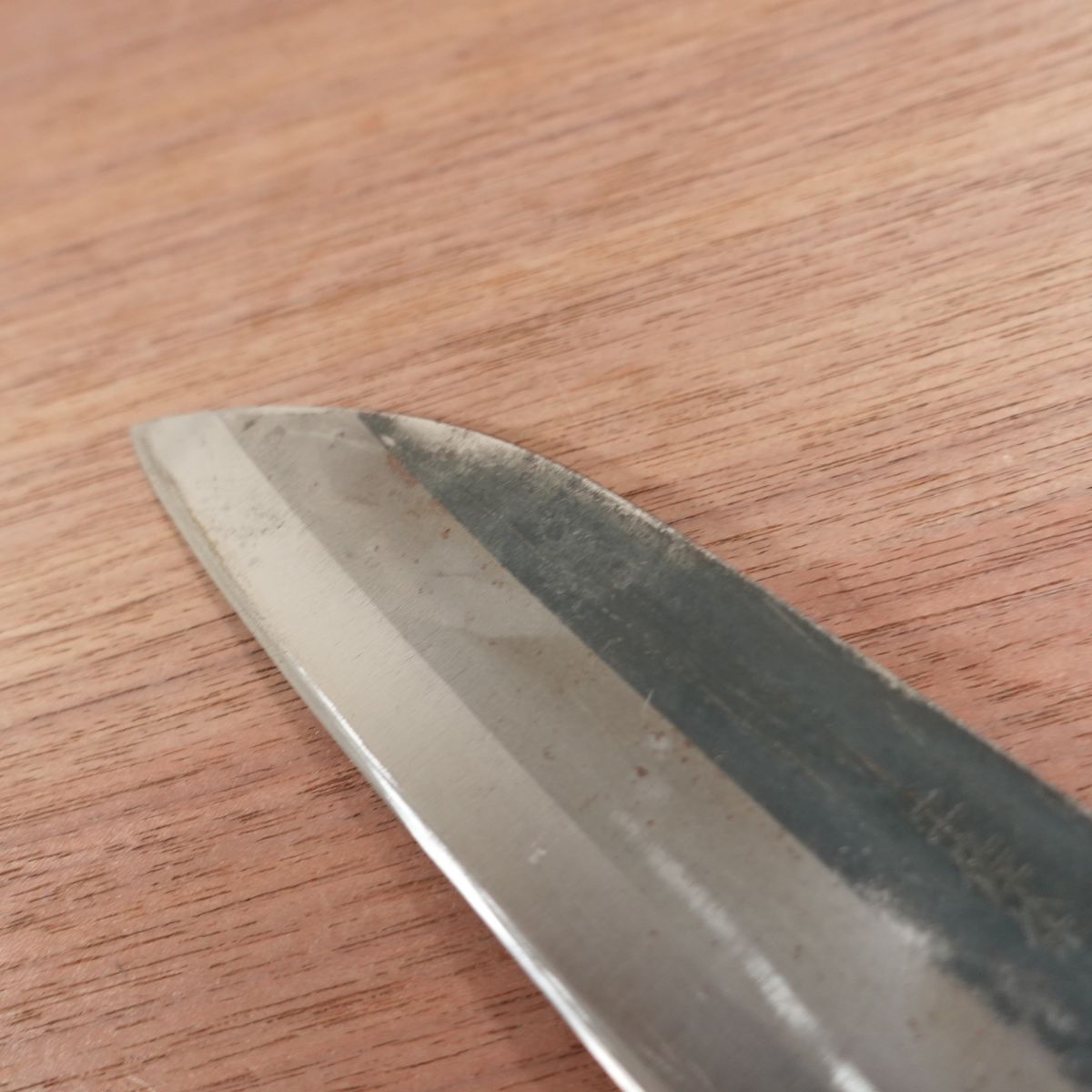 Tosa Yamaho Santoku Knife, Sharpened, Kurouchi Finish, All-Purpose Knife, Tosa Ichi, Aonyu, Special, 170mm