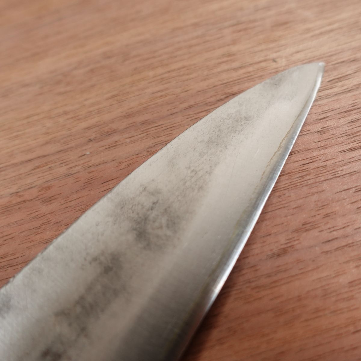 Sakai Kiyohiro Wa-Santoku Knife, Sharpened, Special, Special Forged, Laminated Carbon Steel, Kurouchi Finish, 160mm