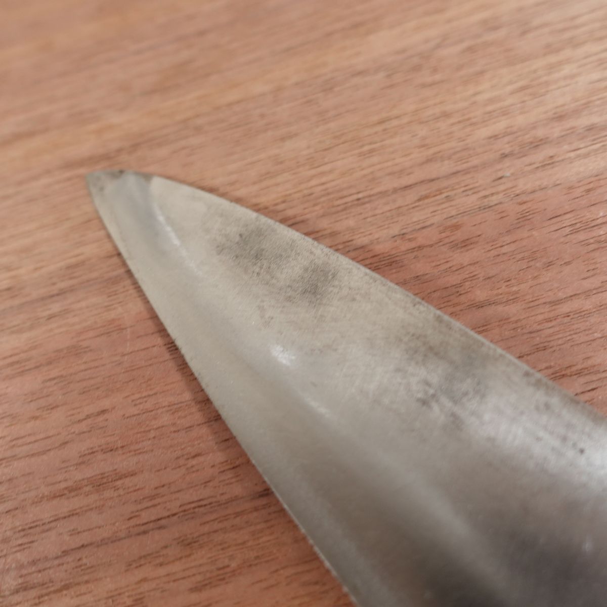Sakai Kiyohiro Wa-Santoku Knife, Sharpened, Special, Special Forged, Laminated Carbon Steel, Kurouchi Finish, 160mm