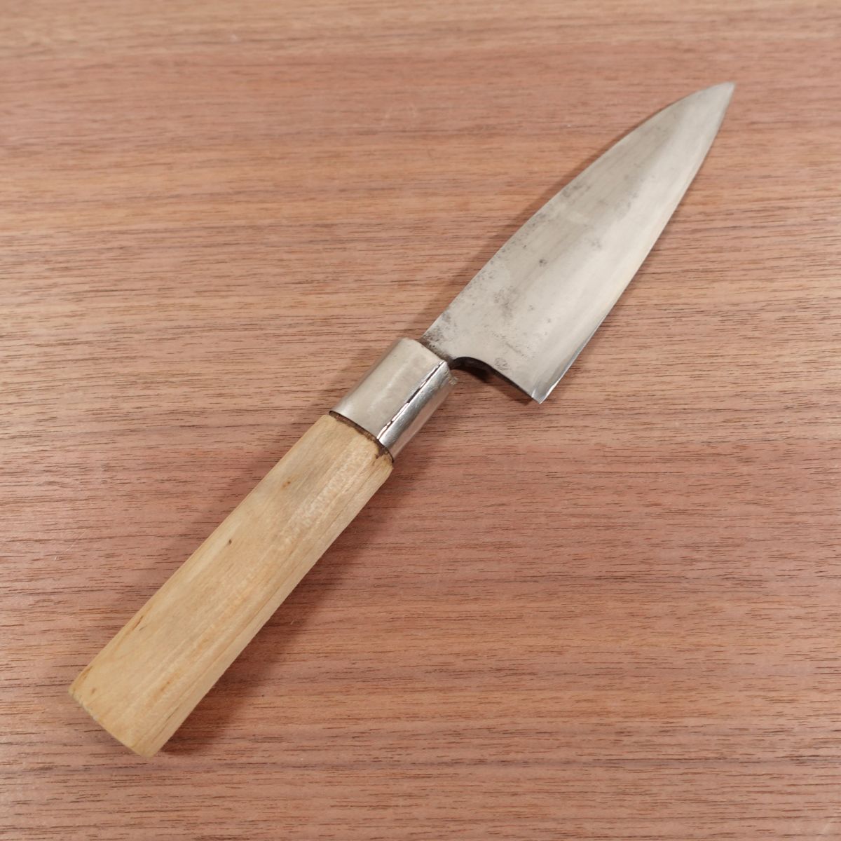 Sakai Ichimonji Mitsuhide Funayuki Knife, Sharpened, Slim Deba, Single Bevel, 145mm