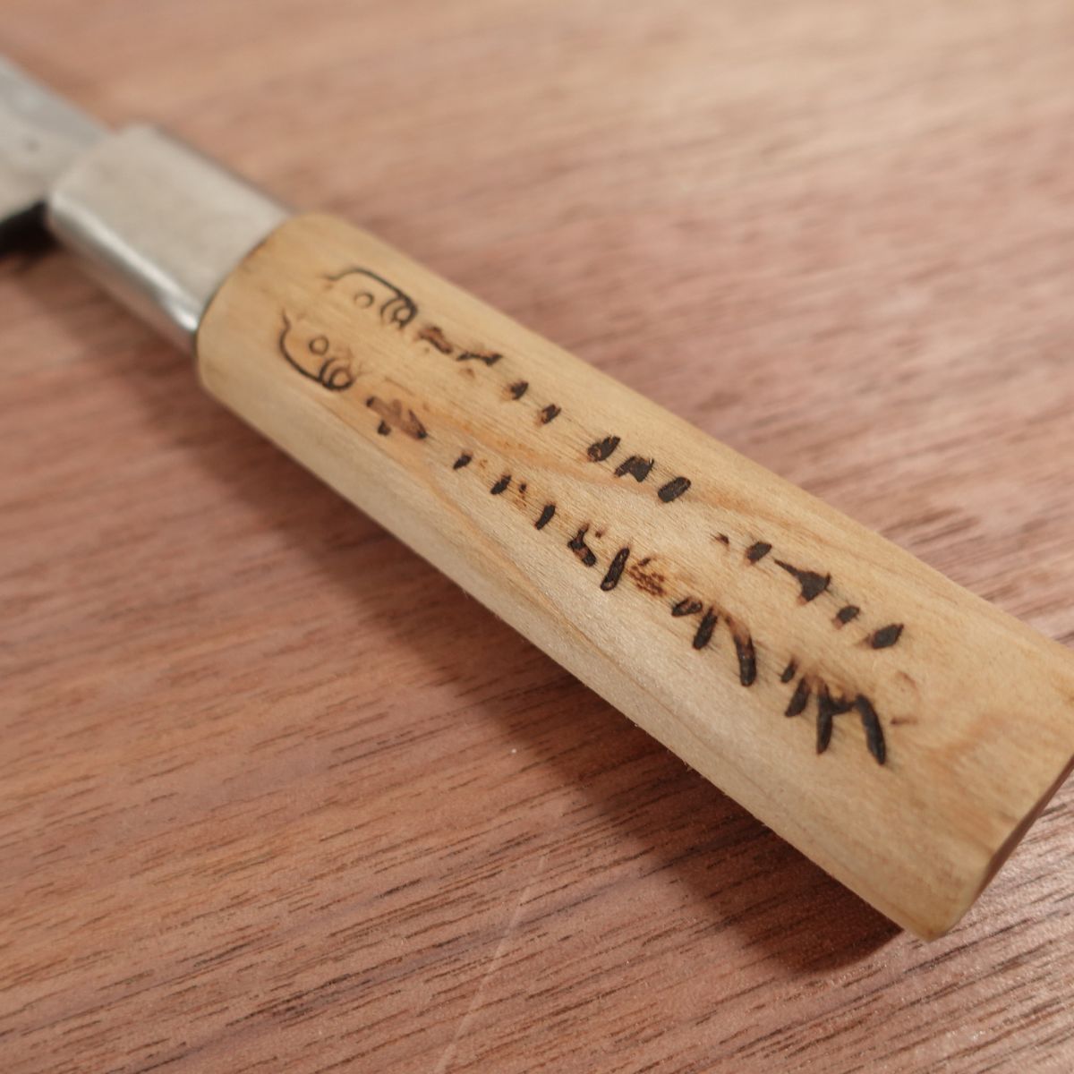 Sakai Ichimonji Mitsuhide Funayuki Knife, Sharpened, Slim Deba, Single Bevel, 145mm
