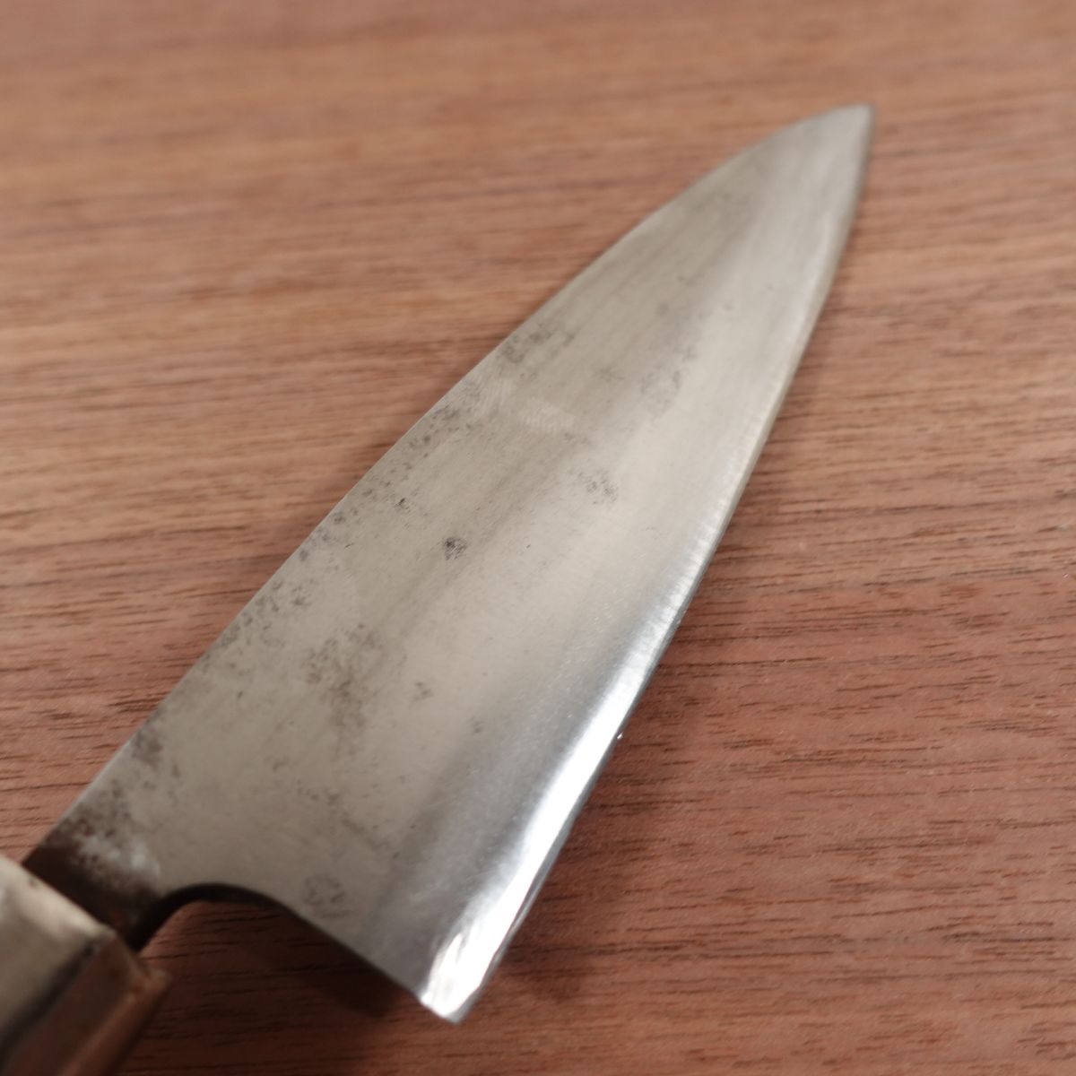 Sakai Ichimonji Mitsuhide Funayuki Knife, Sharpened, Slim Deba, Single Bevel, 145mm