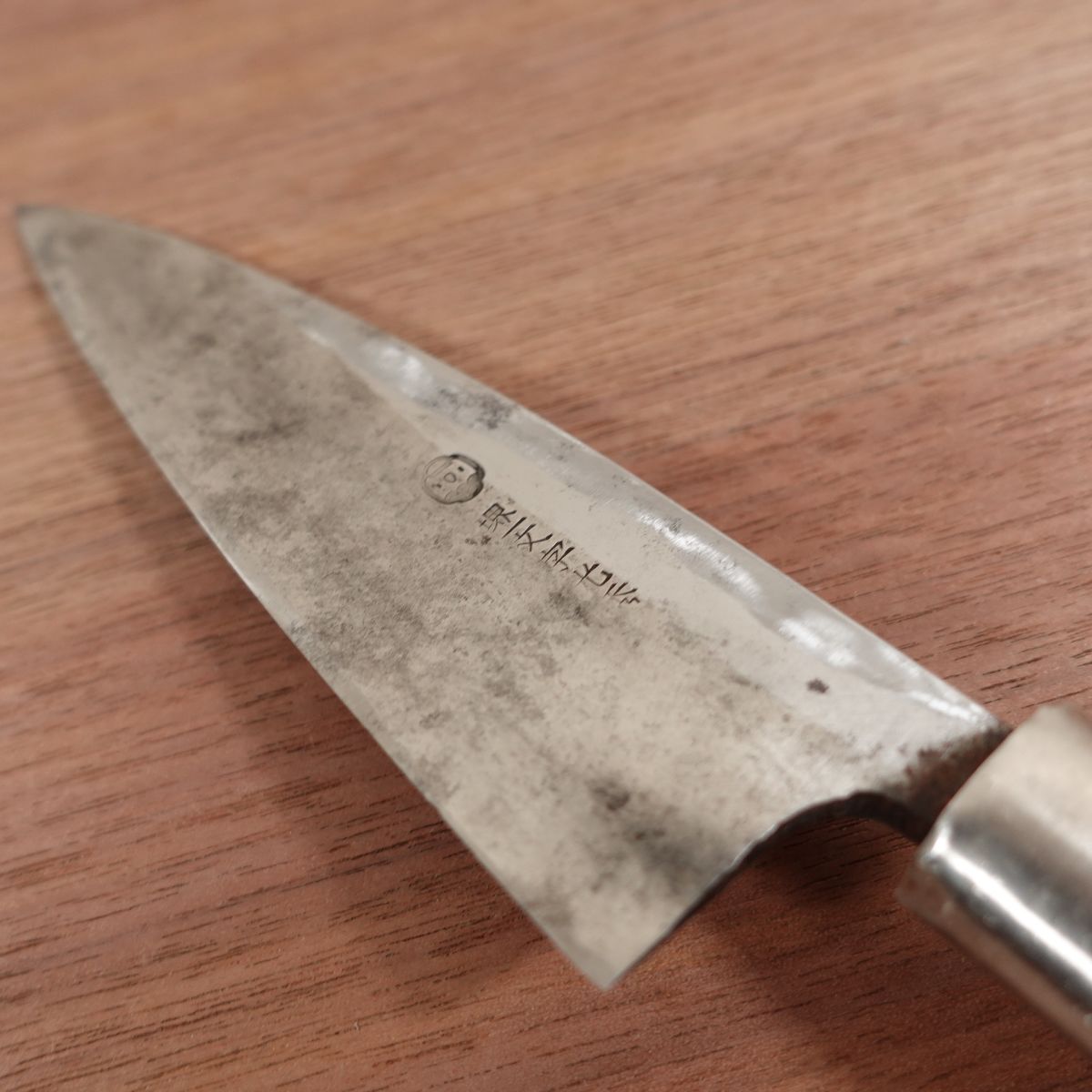 Sakai Ichimonji Mitsuhide Funayuki Knife, Sharpened, Slim Deba, Single Bevel, 145mm