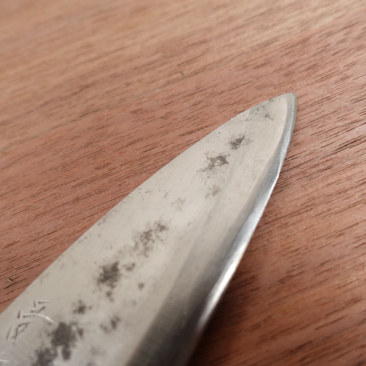 Tamonba Funayuki Knife, Sharpened, Slim Deba, Single Bevel, 145mm
