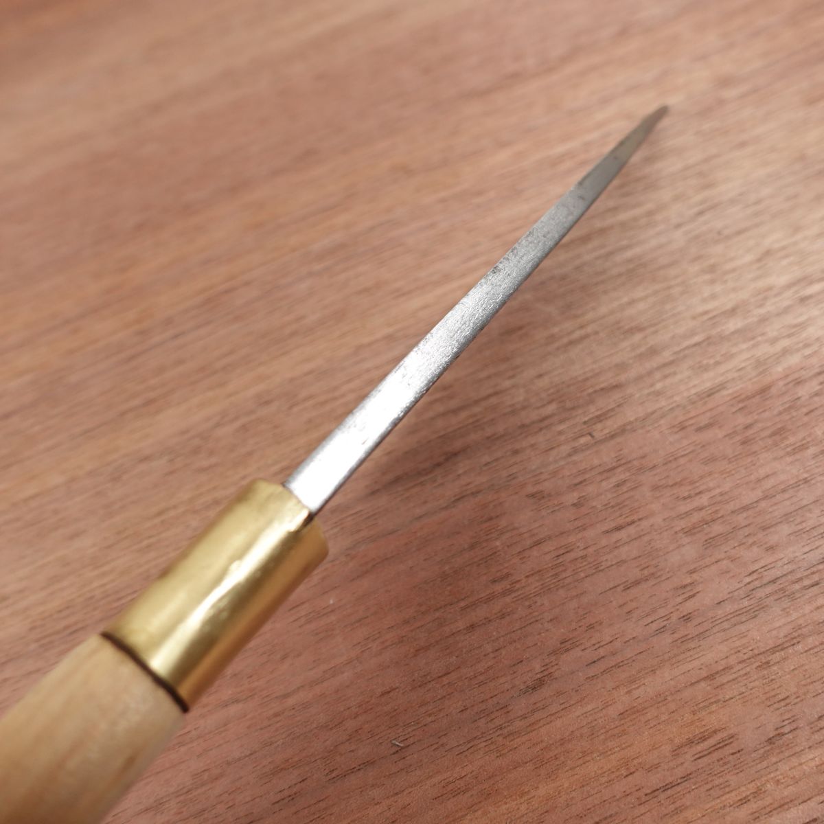 Tamonba Funayuki Knife, Sharpened, Slim Deba, Single Bevel, 145mm