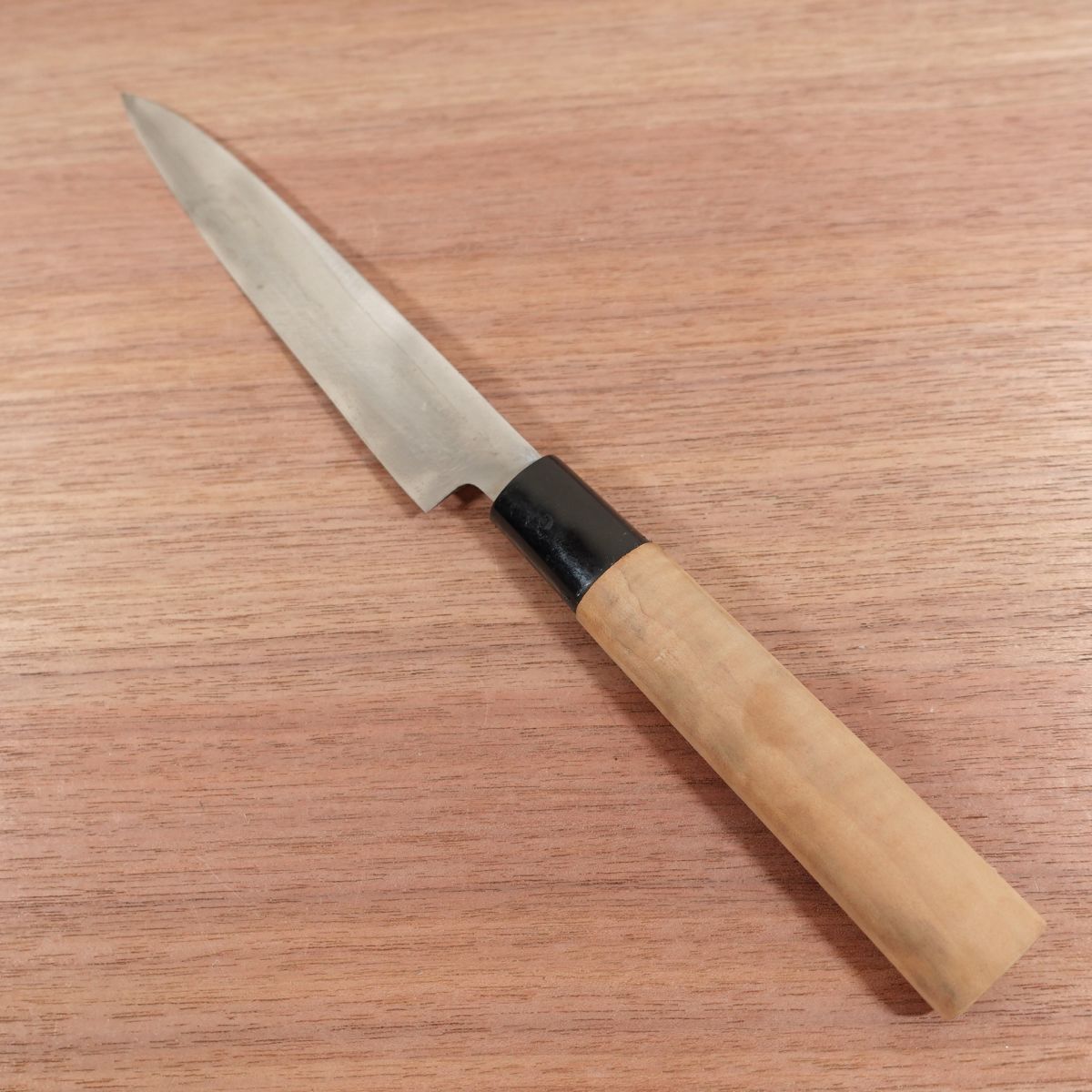 Shirasagi Yanagiba Knife, Sharpened, Sashimi Knife, Crown Shirasagi, Carbon Steel, Nearly Unused, 185mm