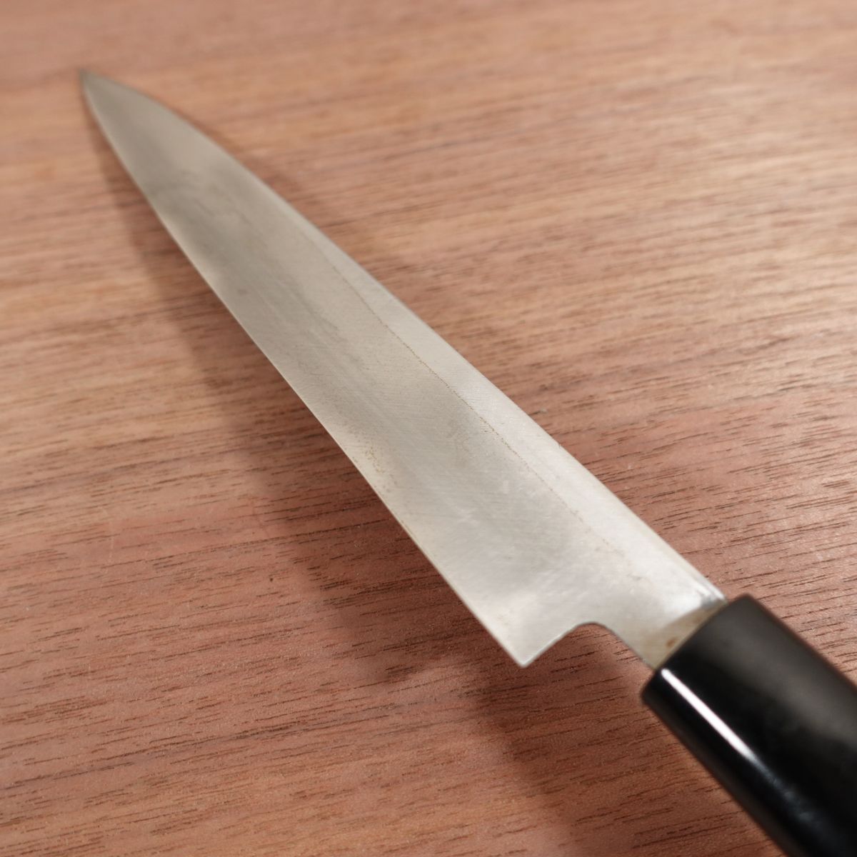 Shirasagi Yanagiba Knife, Sharpened, Sashimi Knife, Crown Shirasagi, Carbon Steel, Nearly Unused, 185mm