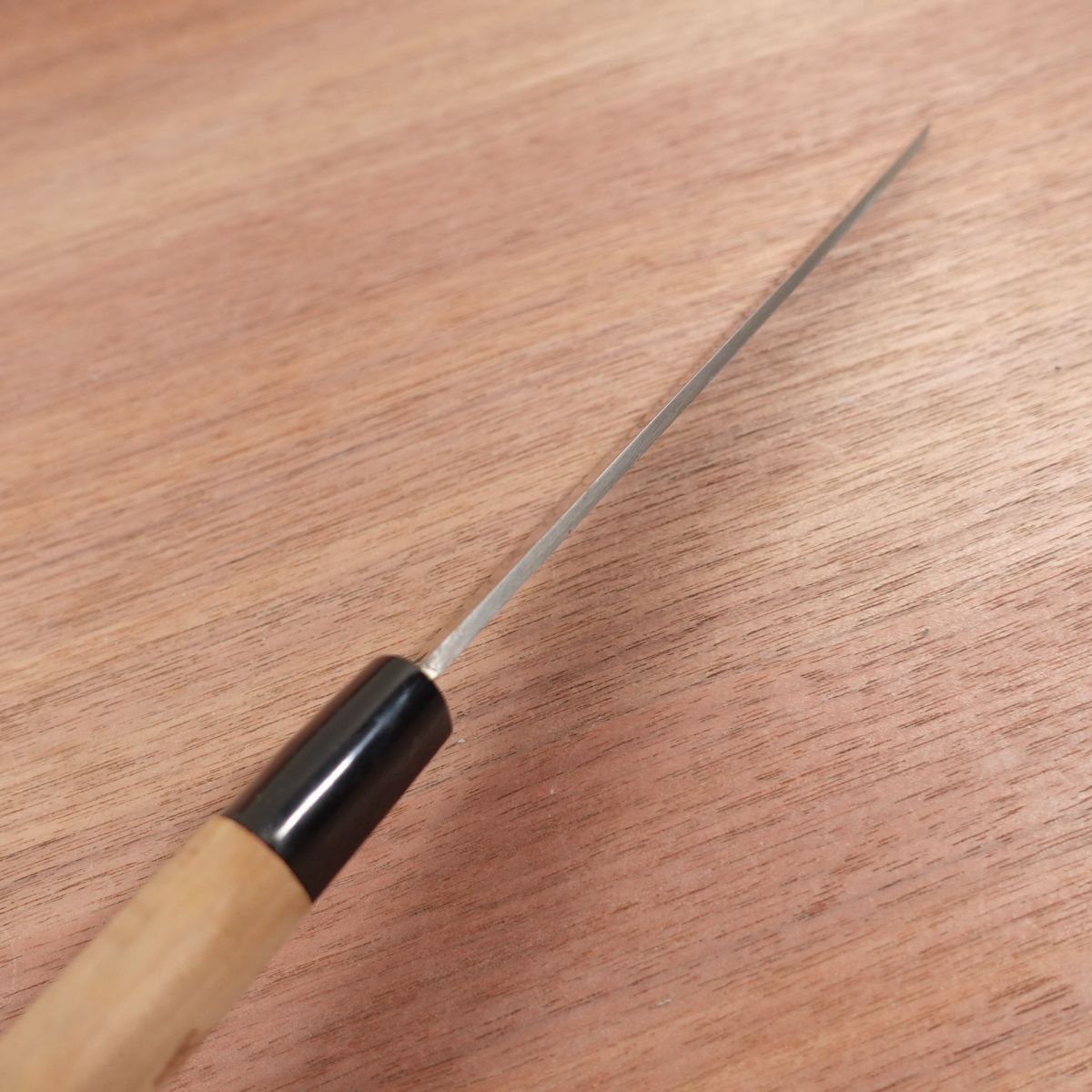 Shirasagi Yanagiba Knife, Sharpened, Sashimi Knife, Crown Shirasagi, Carbon Steel, Nearly Unused, 185mm