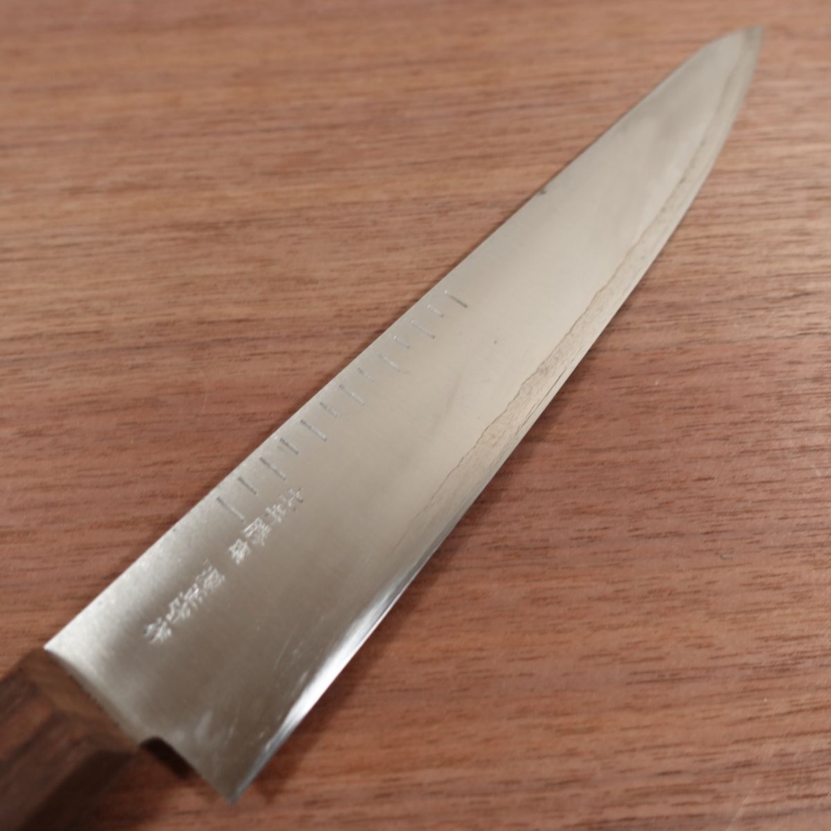 Doi Masaru Gyuto Knife, Sharpened, Minamoto Masamori, Laminated Carbon Steel, All-Purpose Knife, Graduated Blade, 215mm