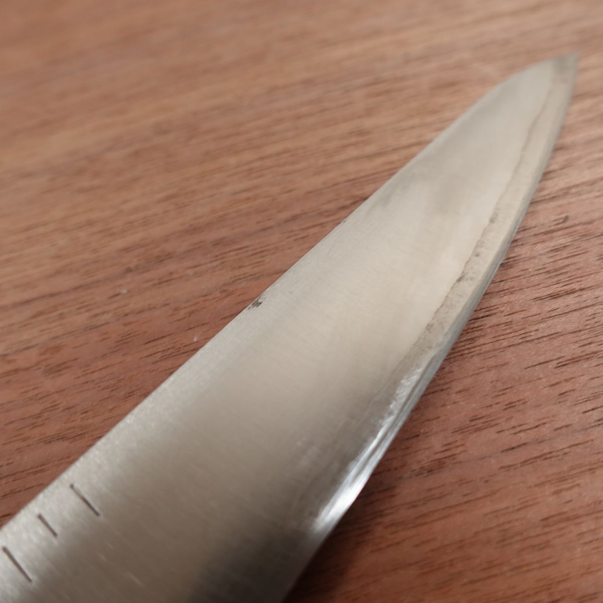 Doi Masaru Gyuto Knife, Sharpened, Minamoto Masamori, Laminated Carbon Steel, All-Purpose Knife, Graduated Blade, 215mm
