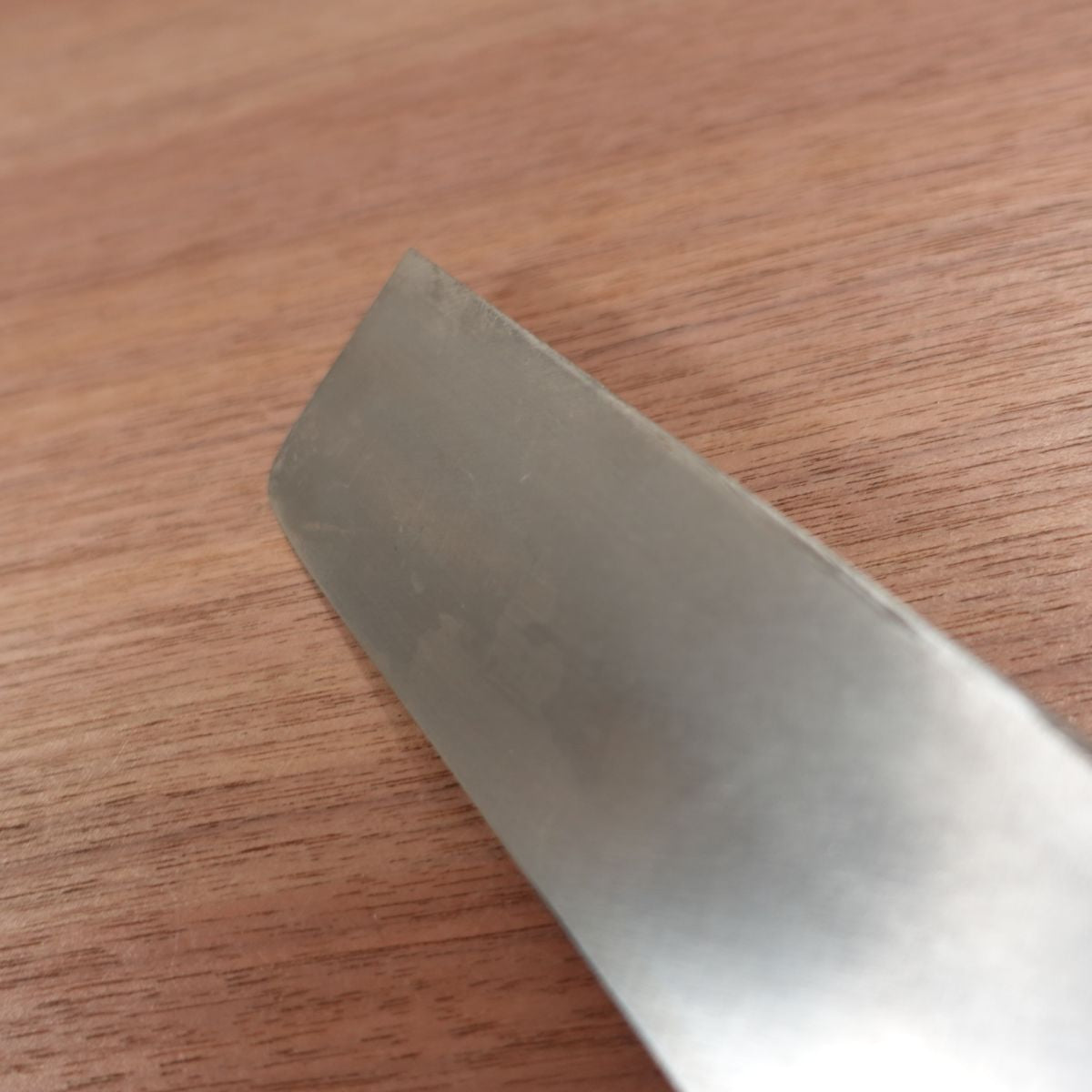 Traditional Craft Usuba Knife, Sharpened, Genuine Steel Forge-Forged, Single Bevel, Vegetable Knife, Handmade, Boxed, Nearly Unused Stored Item, 190mm