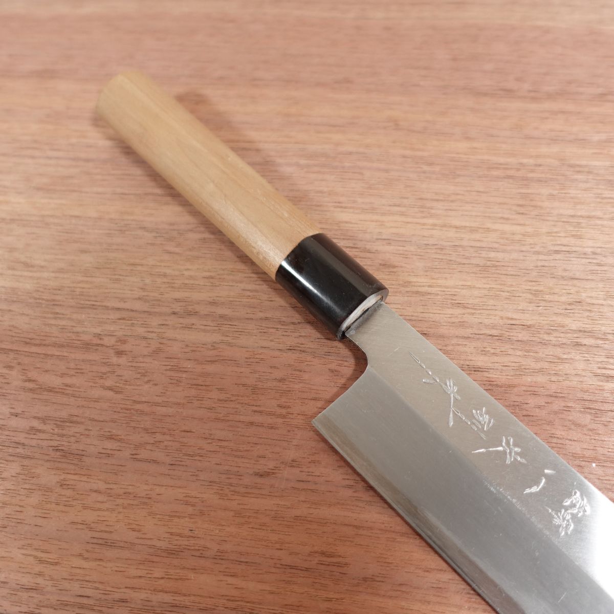 Sakai Ichiji Usuba Knife, Sharpened, Water Buffalo Handle, Ichiji Betsusaku, Single Bevel, Boxed, Unused Stored Item, 165mm