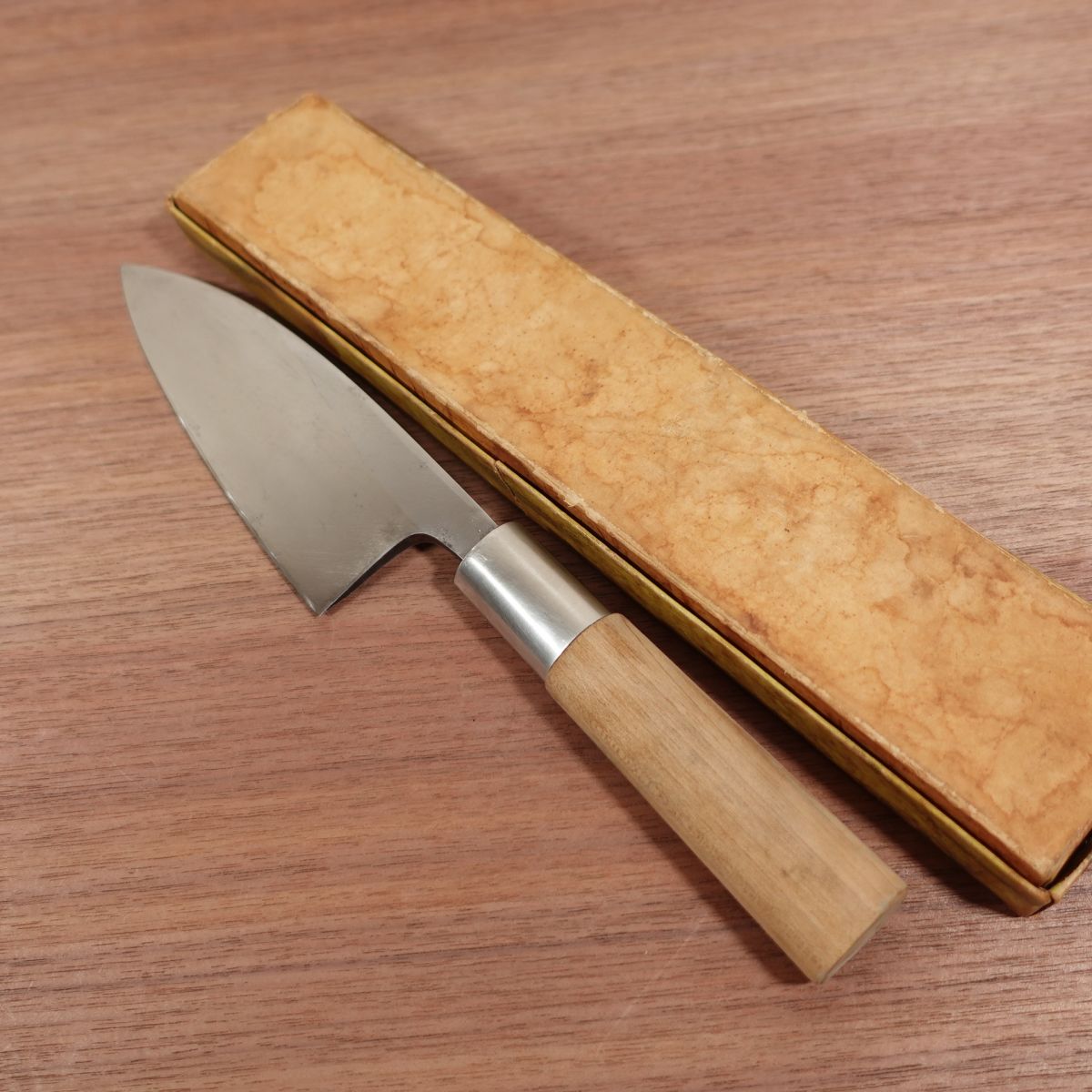 [HYPER REBORN] Tsunenobu Deba Knife, Sharpened, Kyoto, Kyo Hamono, Carbon Steel, Single Bevel, Boxed, Excellent Condition, 150mm