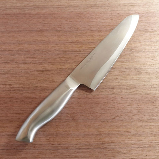 Prosper Santoku Knife, Sharpened, All Stainless Steel, All-Purpose Knife, 165mm