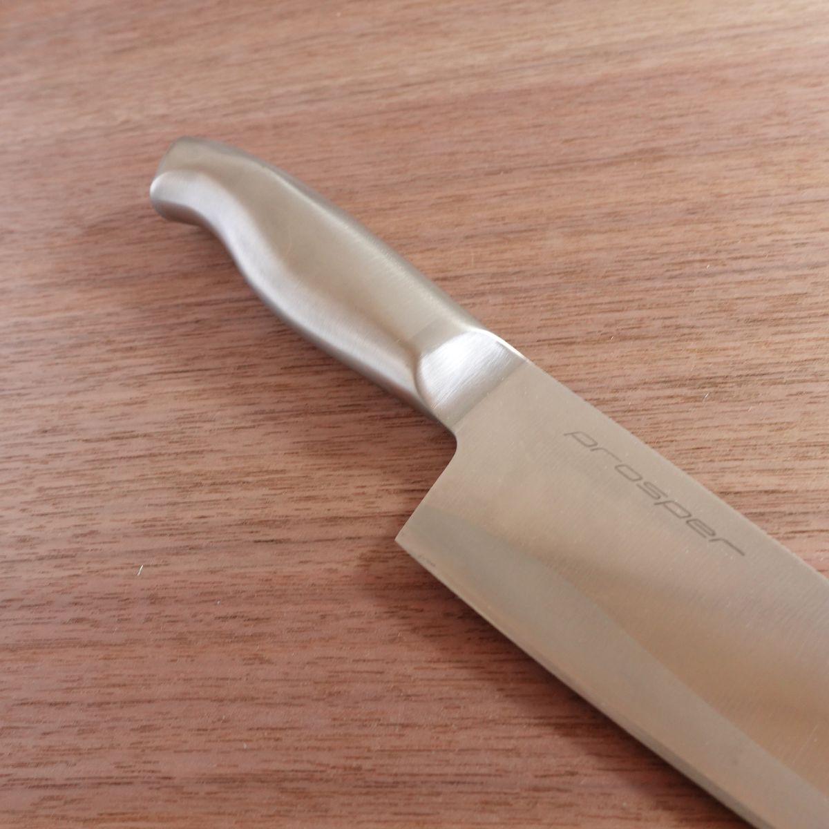 Prosper Santoku Knife, Sharpened, All Stainless Steel, All-Purpose Knife, 165mm