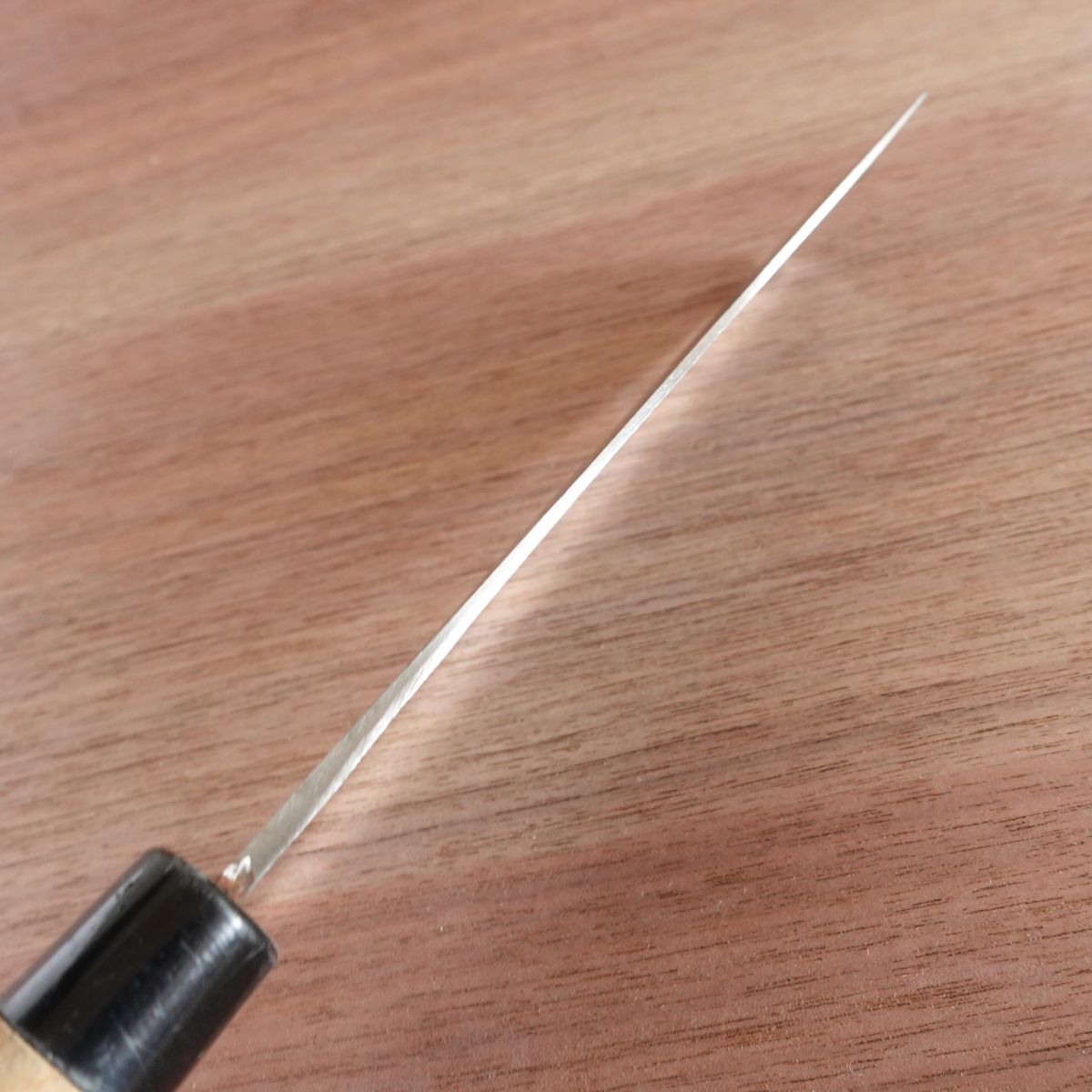 Seki Magoroku Nakiri Knife, Sharpened, Kinju, Kurouchi Nashiji Finish, Shirogami Steel, Yasuki Steel, 160mm