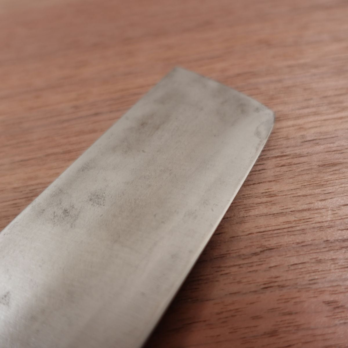 Daimonya Kagetsuna Nakiri Knife, Sharpened, Marble Handle, Carbon Steel, Double Bevel, 160mm