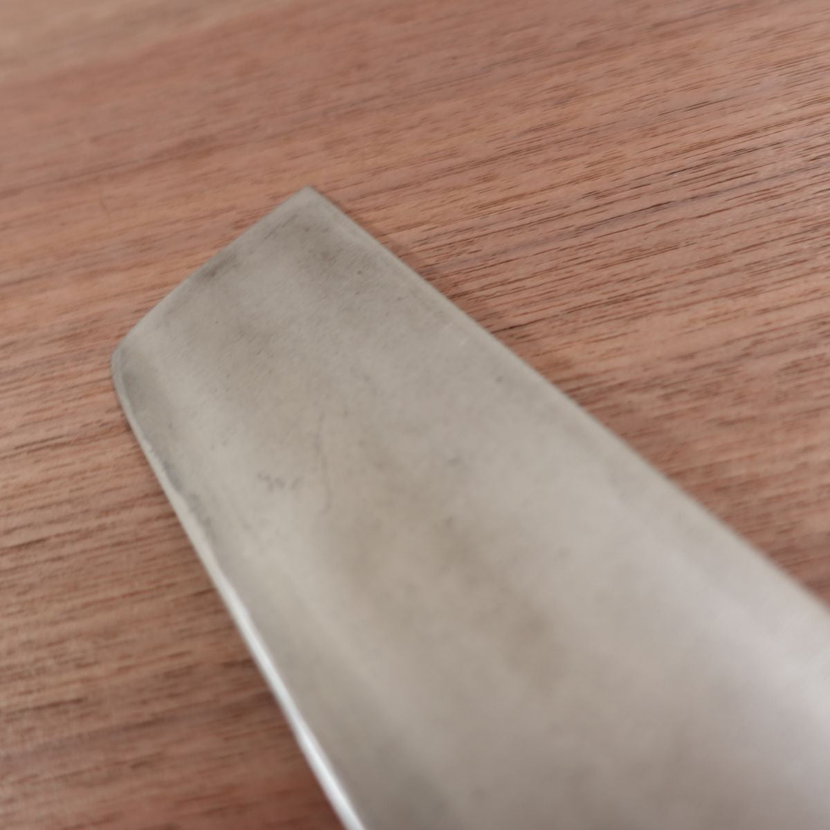 Daimonya Kagetsuna Nakiri Knife, Sharpened, Marble Handle, Carbon Steel, Double Bevel, 160mm