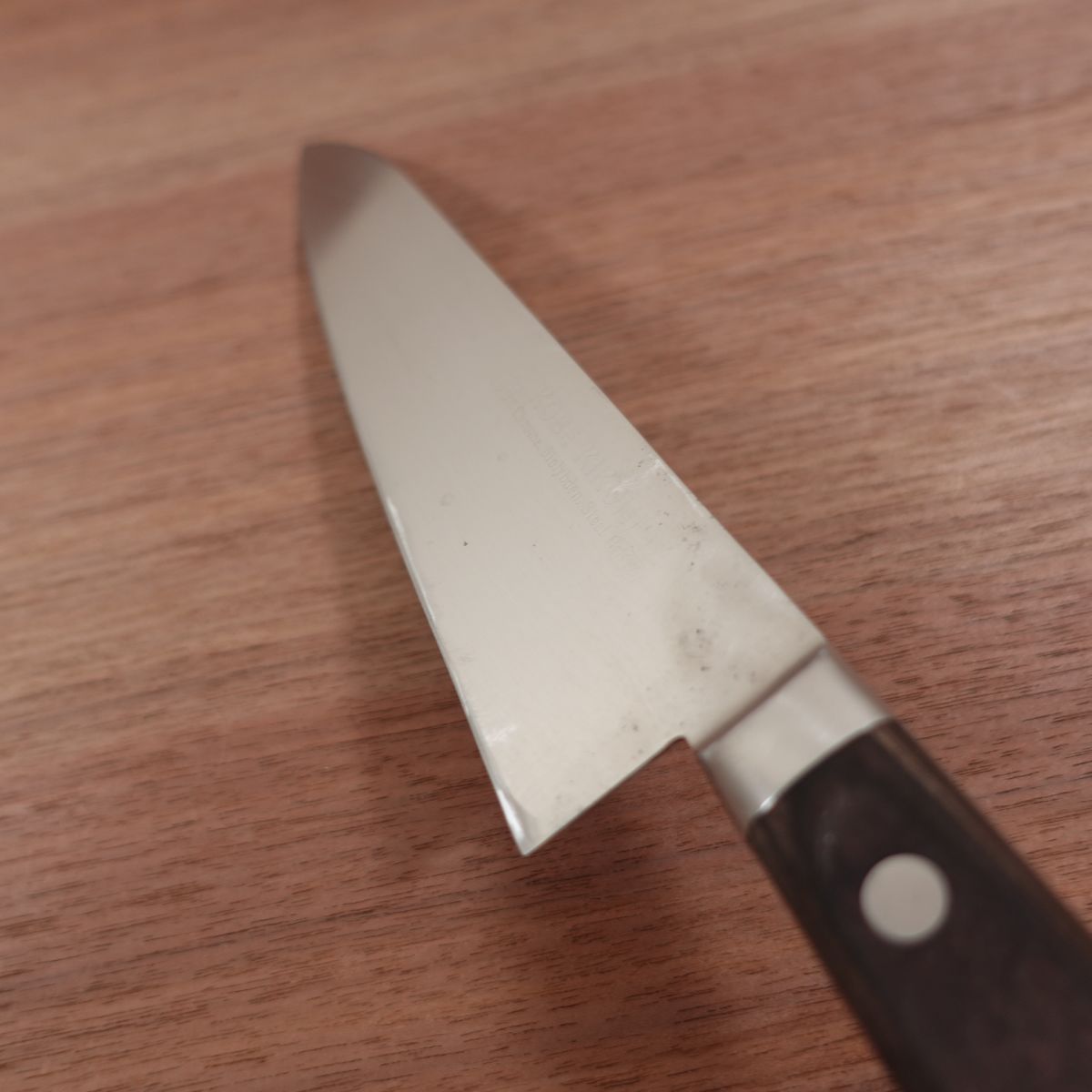 Kikuhide Gyuto Knife, Sharpened, Stainless Steel, All-Purpose Knife, KOBE, 215mm