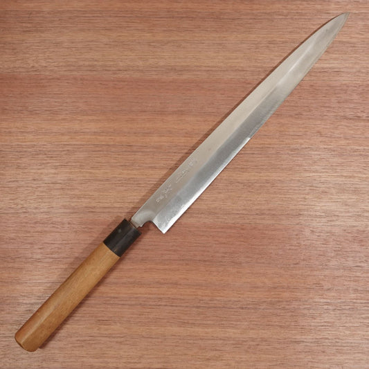 Aritsugu Yanagiba Knife, Sharpened, Blue Steel, Water Buffalo Handle, Sashimi Knife, Betsuuchi, 330mm